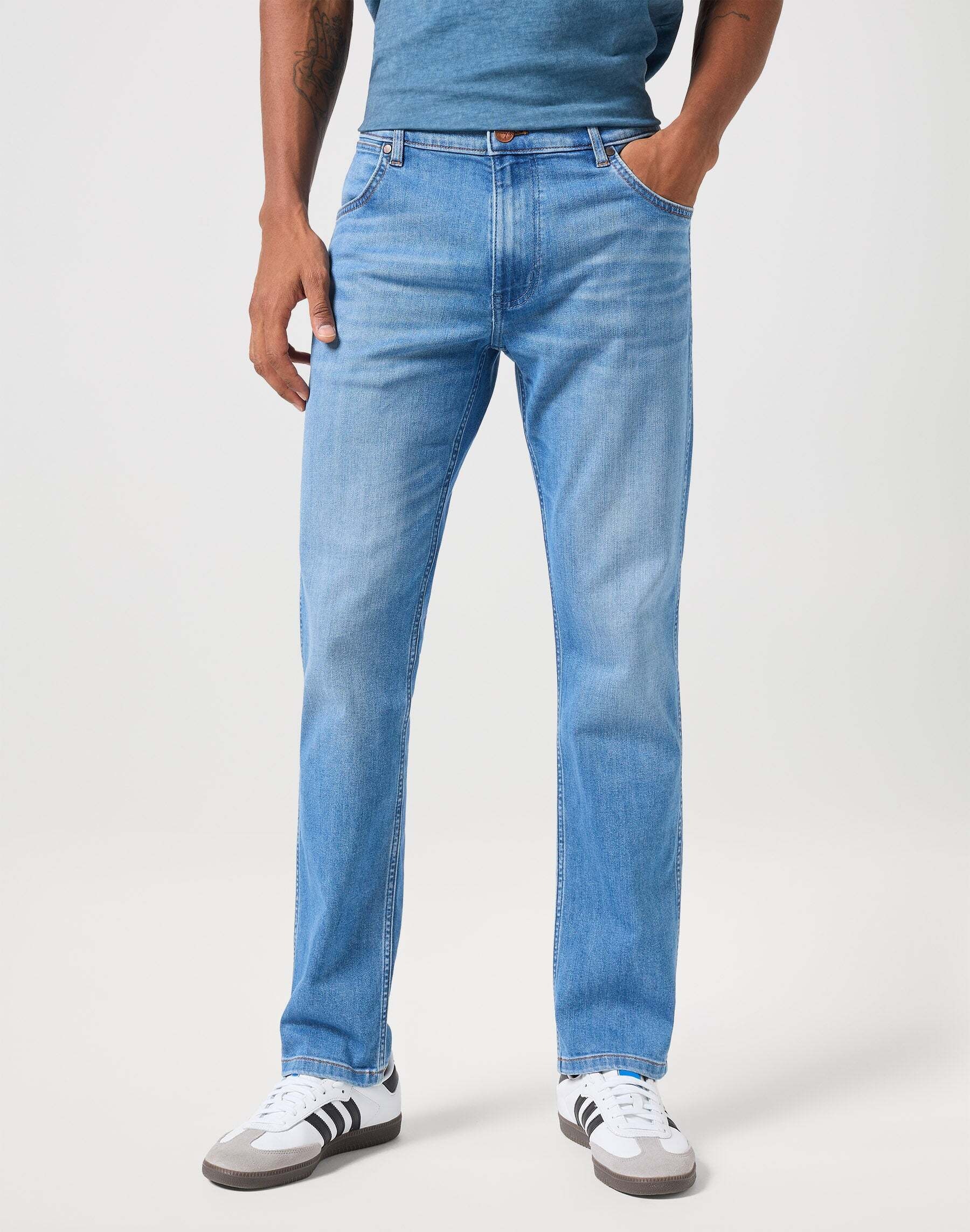 Wrangler Regular-fit-Jeans »WRANGLER Jeans Straight Leg Greensboro Low Stretch«