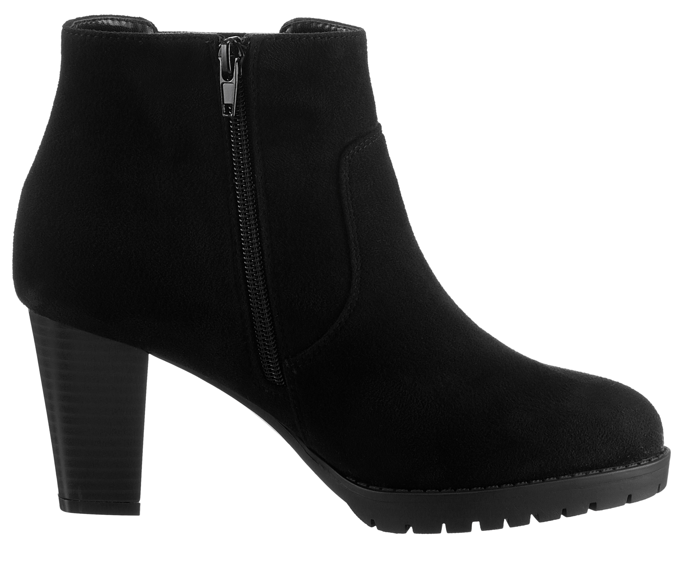 Aniston SHOES Stiefelette, mit seitlichem Stretcheinsatz