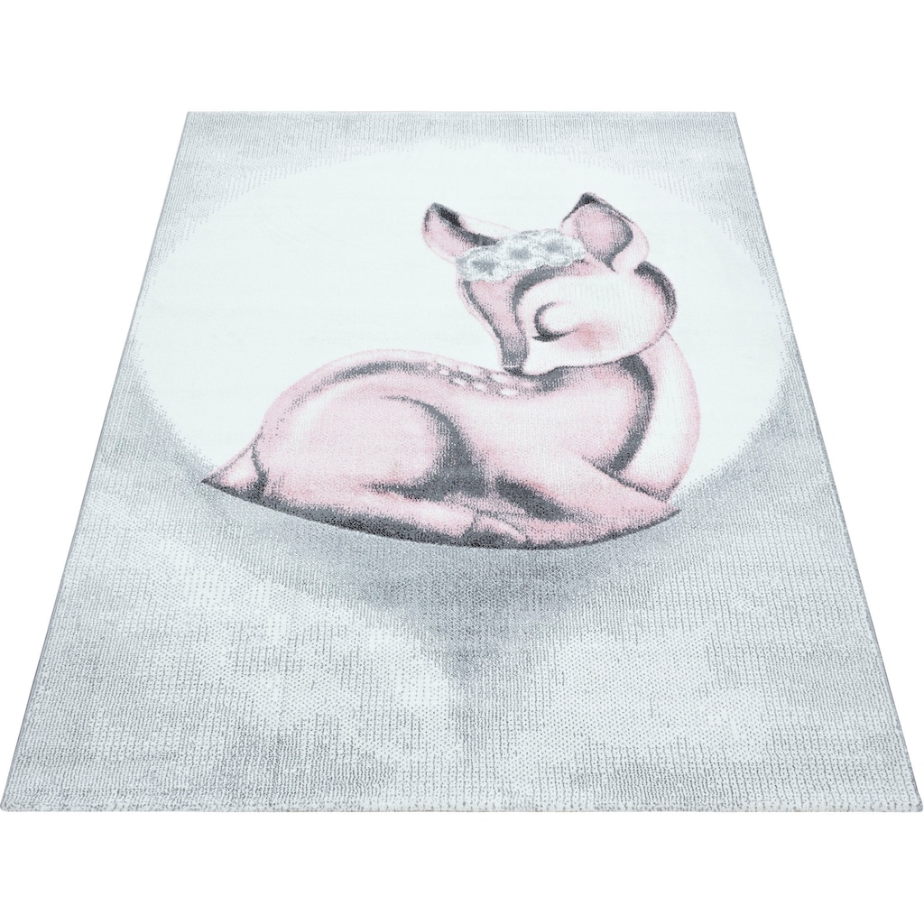 Ayyildiz Teppiche Kinderteppich »Bambi 850«, rechteckig, Rehkitz Motiv, Kurzflor