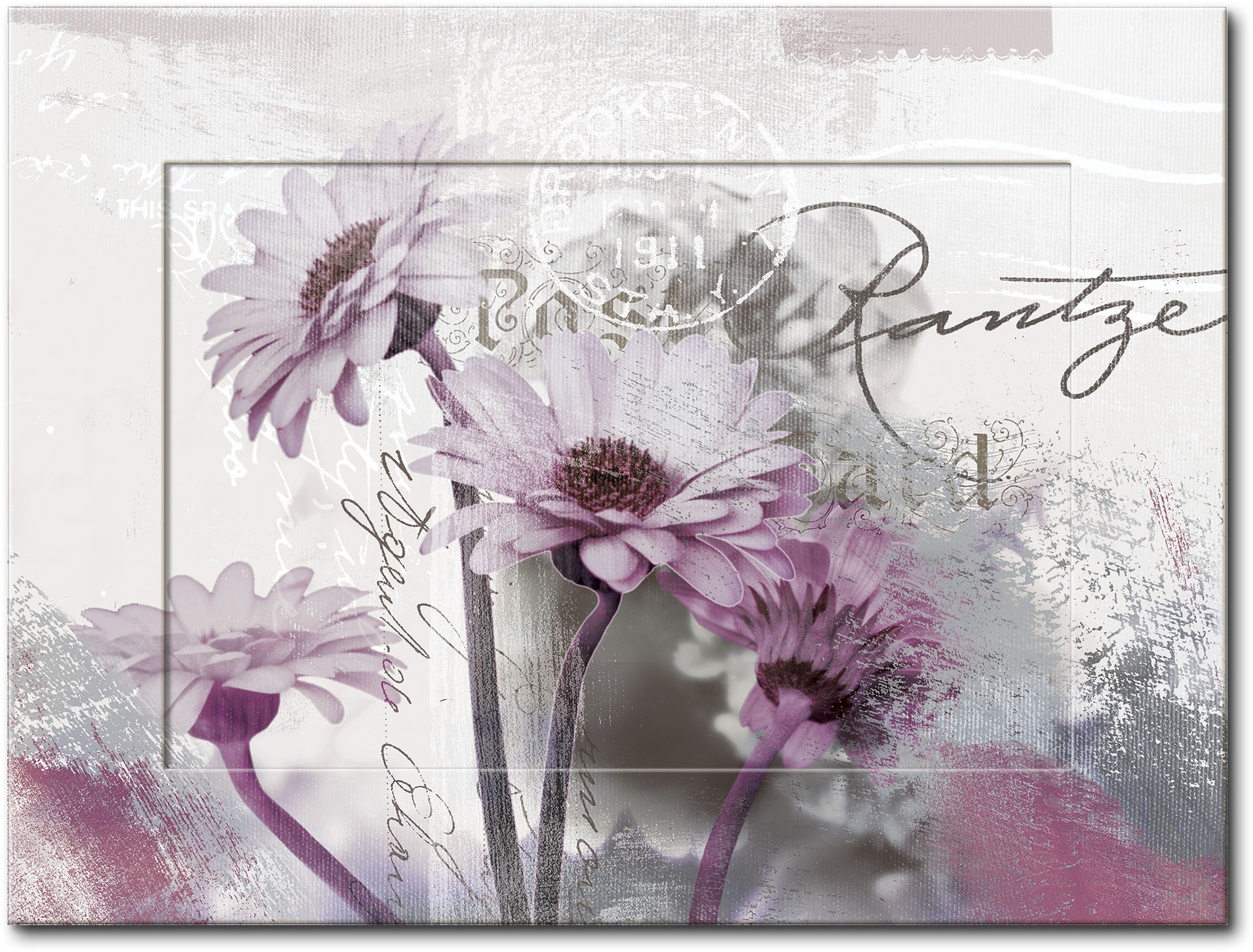 Artland Wandbild »Fotocollage - Gerberas, bestellen | (1 online St.) Jelmoli-Versand Blumen, lila«