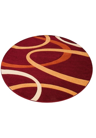 my home Teppich »Bill«, rund, 10 mm Höhe, mit Handgearbeiteten Konturenschnitt,... kaufen