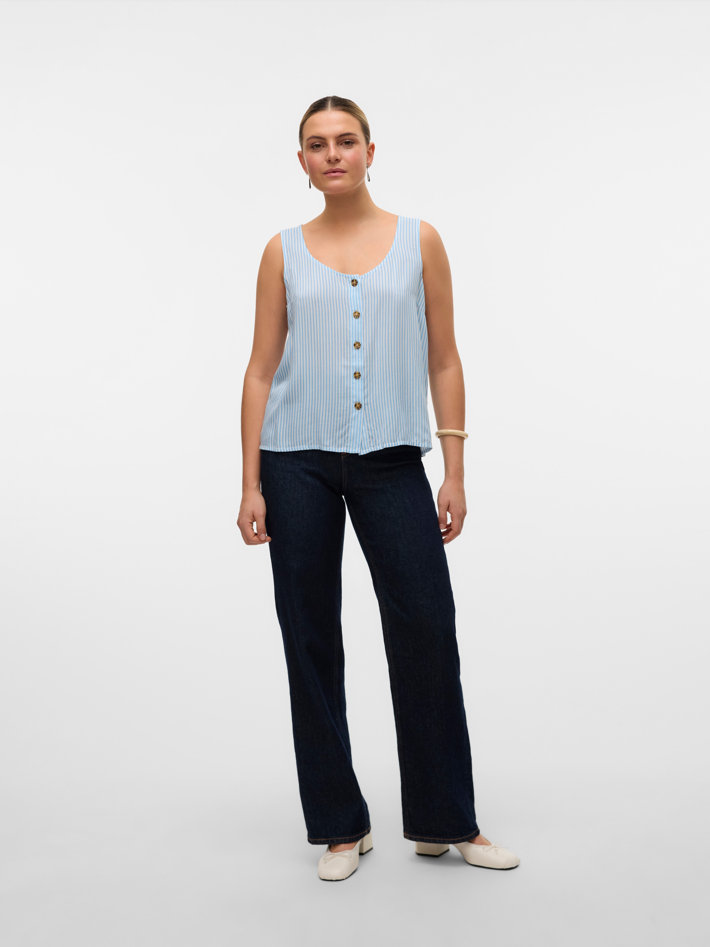 Vero Moda Blusentop »VMBUMPY SL SHIRT WVN GA NOOS«