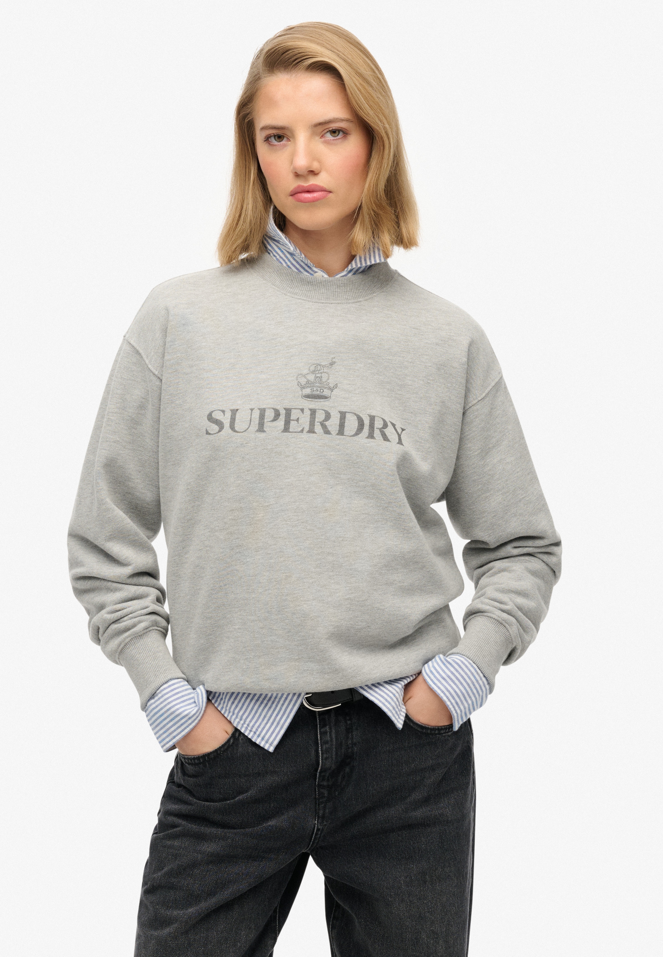 Superdry Sweatshirt »BRITISH DESIGN RELAXED CREW«