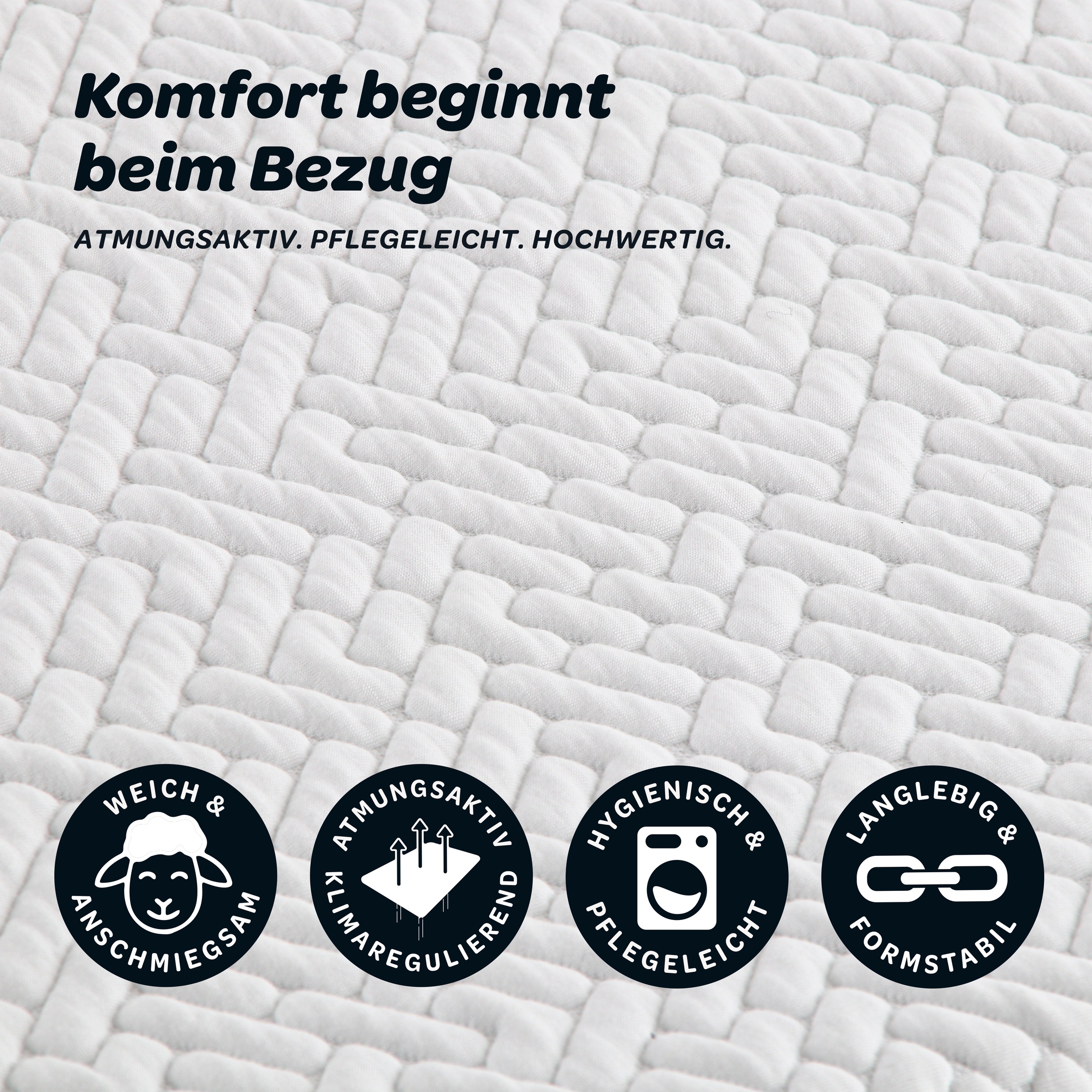 Dunlopillo Topper "Supreme, Premium Kaltschaumtopper, 90x200 & 140x200 cm" Ideal für Personen mit Neigung zu nächtlichem Schwitzen