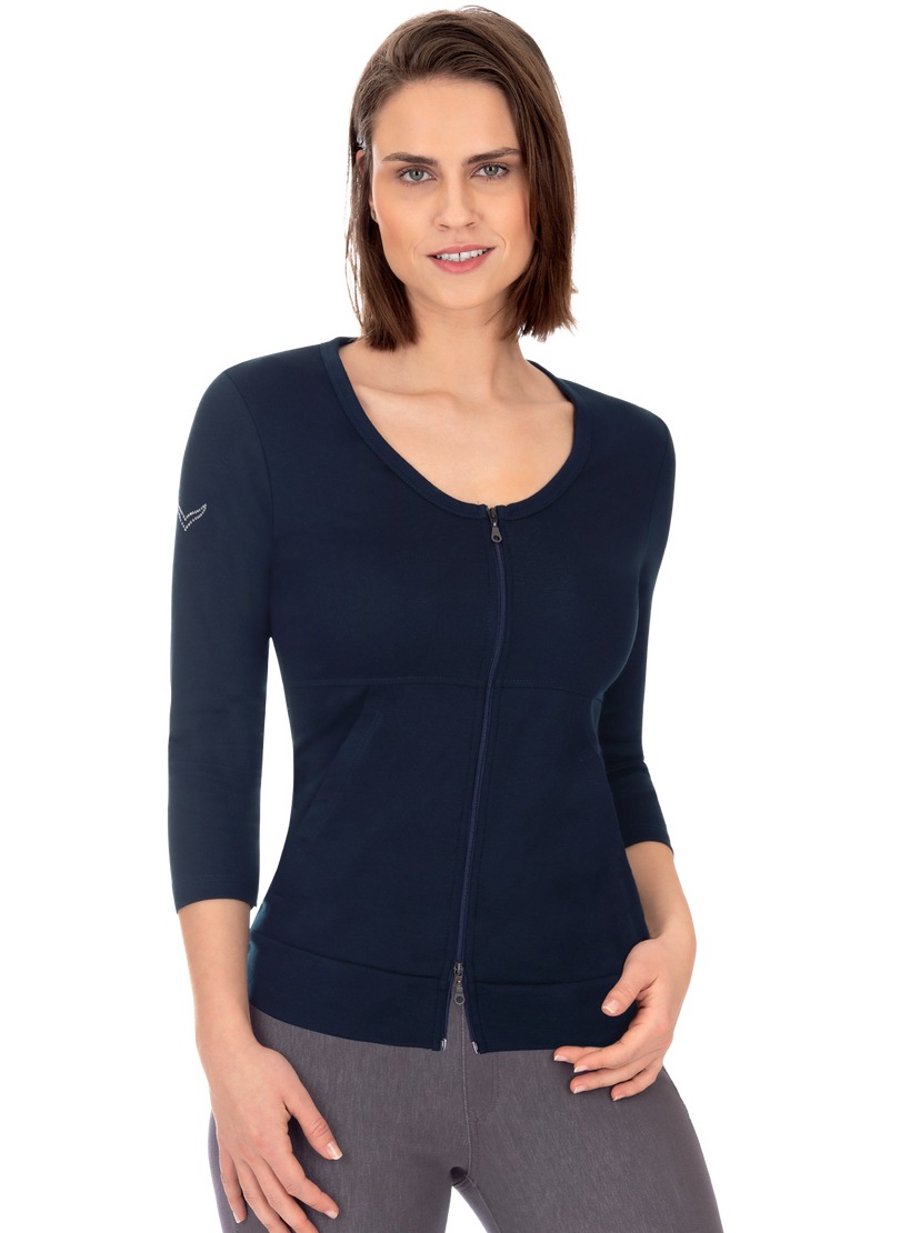 Trigema Sweatjacke »TRIGEMA Jacke aus Baumwolle/Elasthan« 1 Stk.