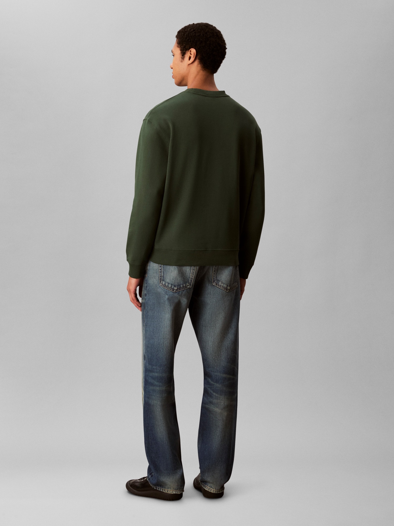 Calvin Klein Sweatshirt »LS EU 350TERRY CALVIN BOLD GRAPH«, Rundhalsausschnitt, regular fit