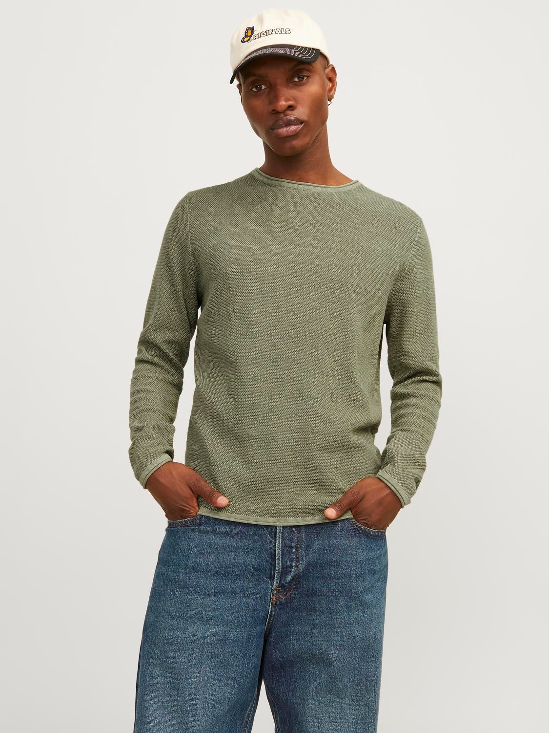 Rundhalspullover »JJDEAN KNIT CREW NECK«