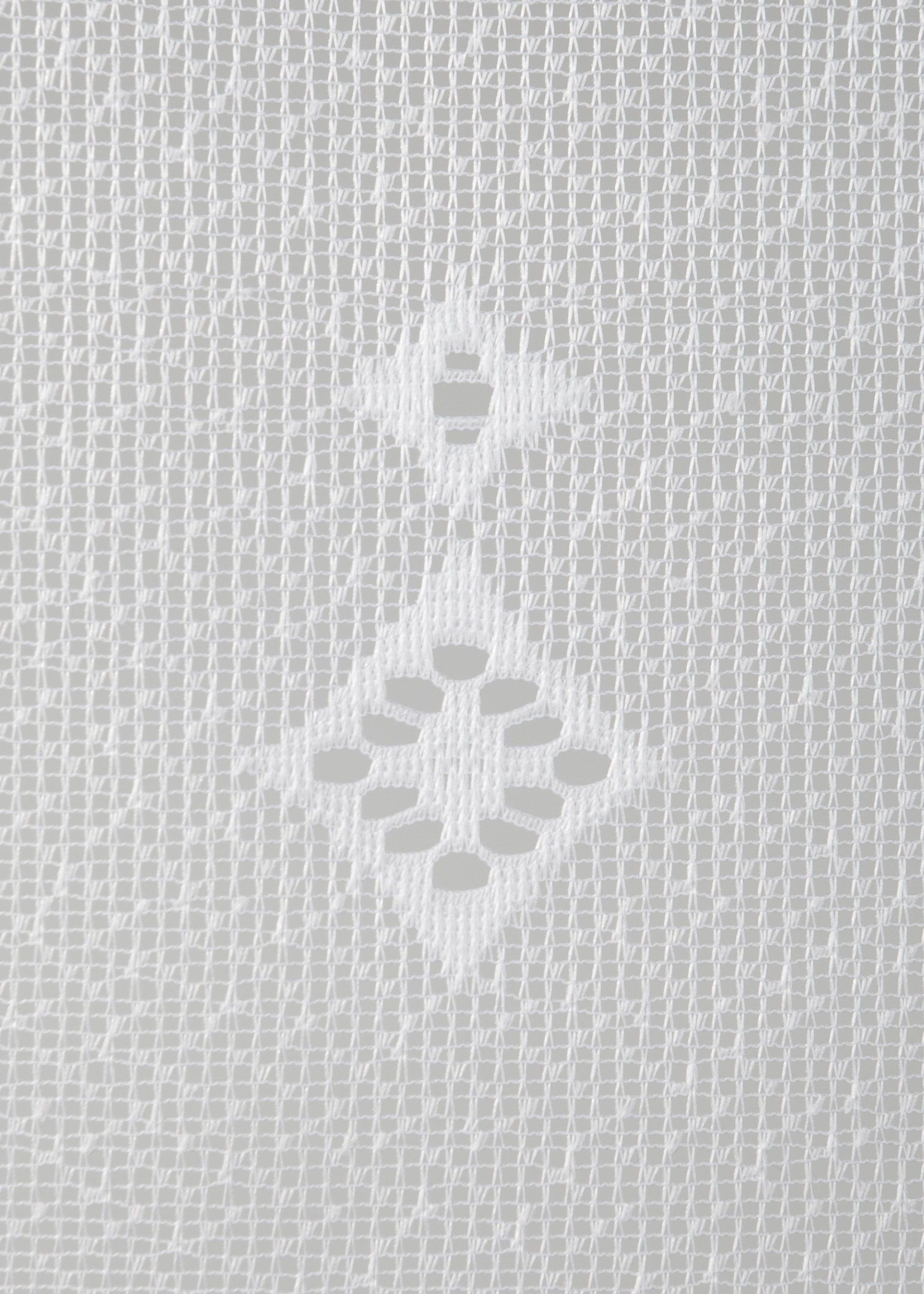Weckbrodt Gardine »Wien«, (1 St.), Jacquard, strukturiert, Allover,floral,halbtransparent, Bordüre, Store
