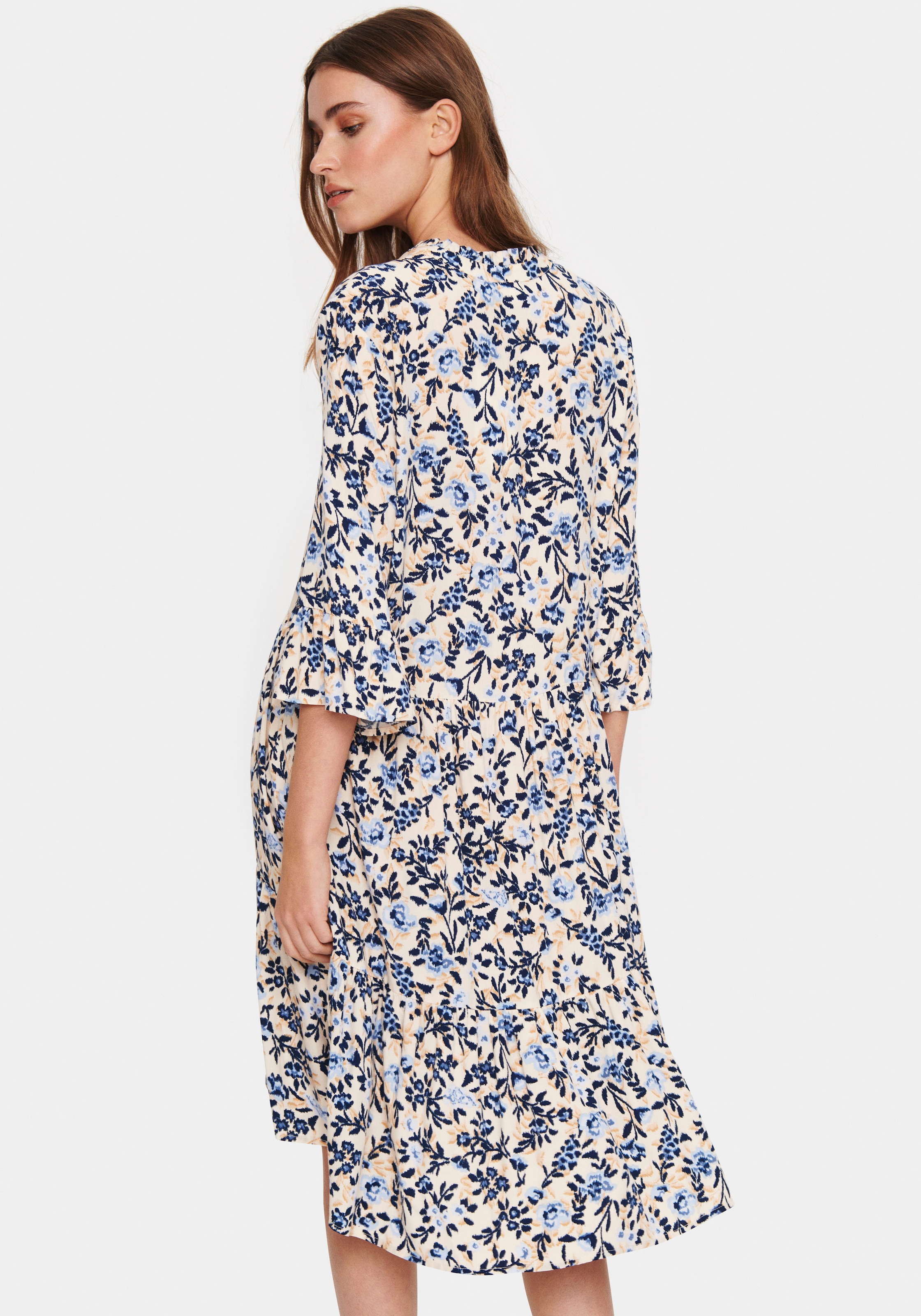 Saint Tropez Ärmel Dress«, »EdaSZ Sommerkleid 3/4 online Volant und kaufen Jelmoli-Versand | mit