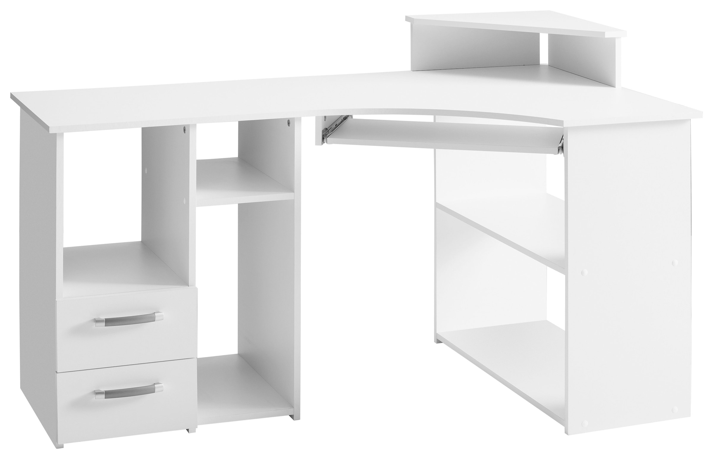 Schreibtisch »Sam«, Breite 137 cm, mit Tastaturauszug und Towerfach