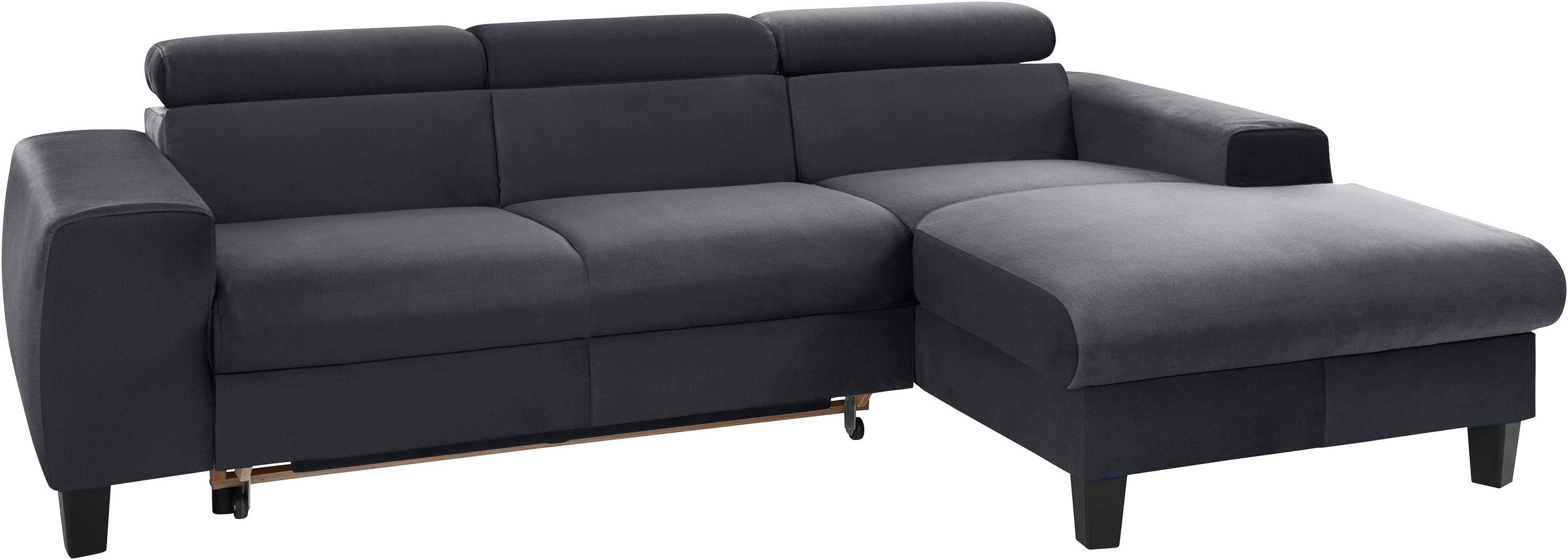 COTTA Polstergarnitur »Morven L-Form«, (Set), Set bestehend aus: Ecksofa mit Kopfteilverstellung & Hocker
