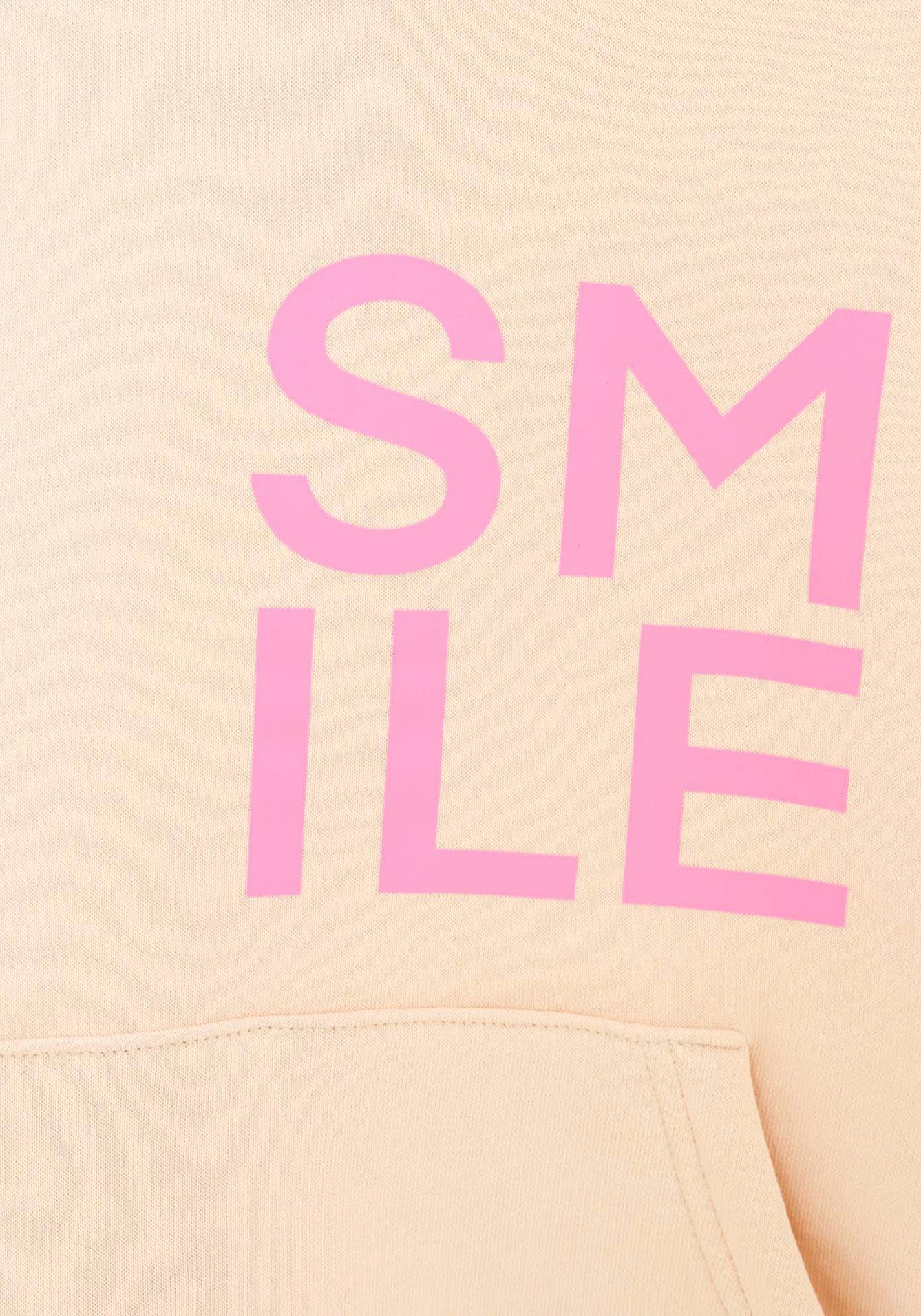 Zwillingsherz Hoodie »"Alissa-Kids"«, mit "Smile"-Aufdruck in Neonfarben und gestickte Smiley