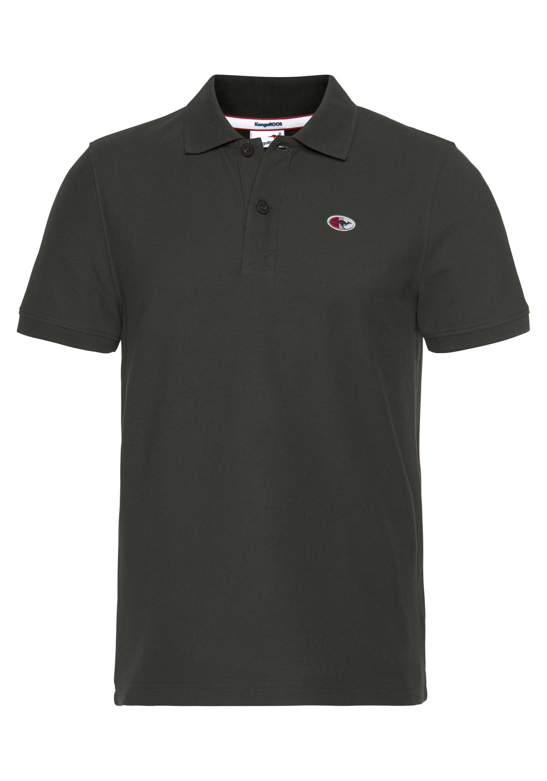 KangaROOS Poloshirt, Kurzarm, mit Polokragen, aus Piqué-Stoff, aus 100% Baumwolle