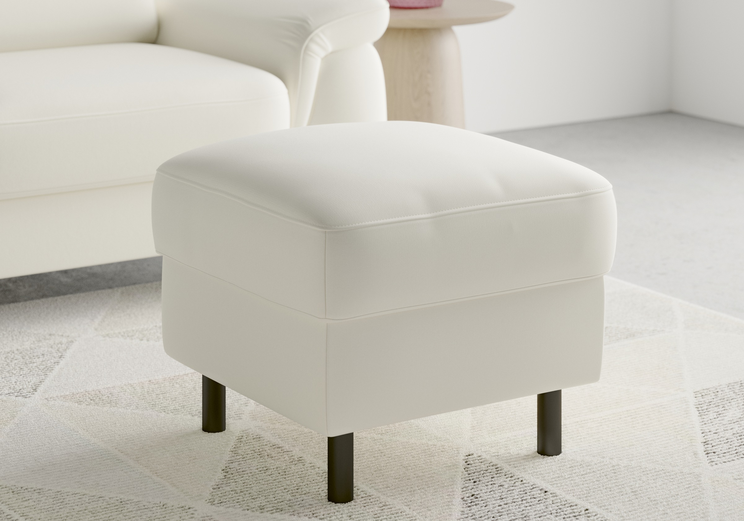 sit&more Stauraumhocker »Sinatra«, Sitzfläche ist abnehmbar, mattschwarze Metallfüsse