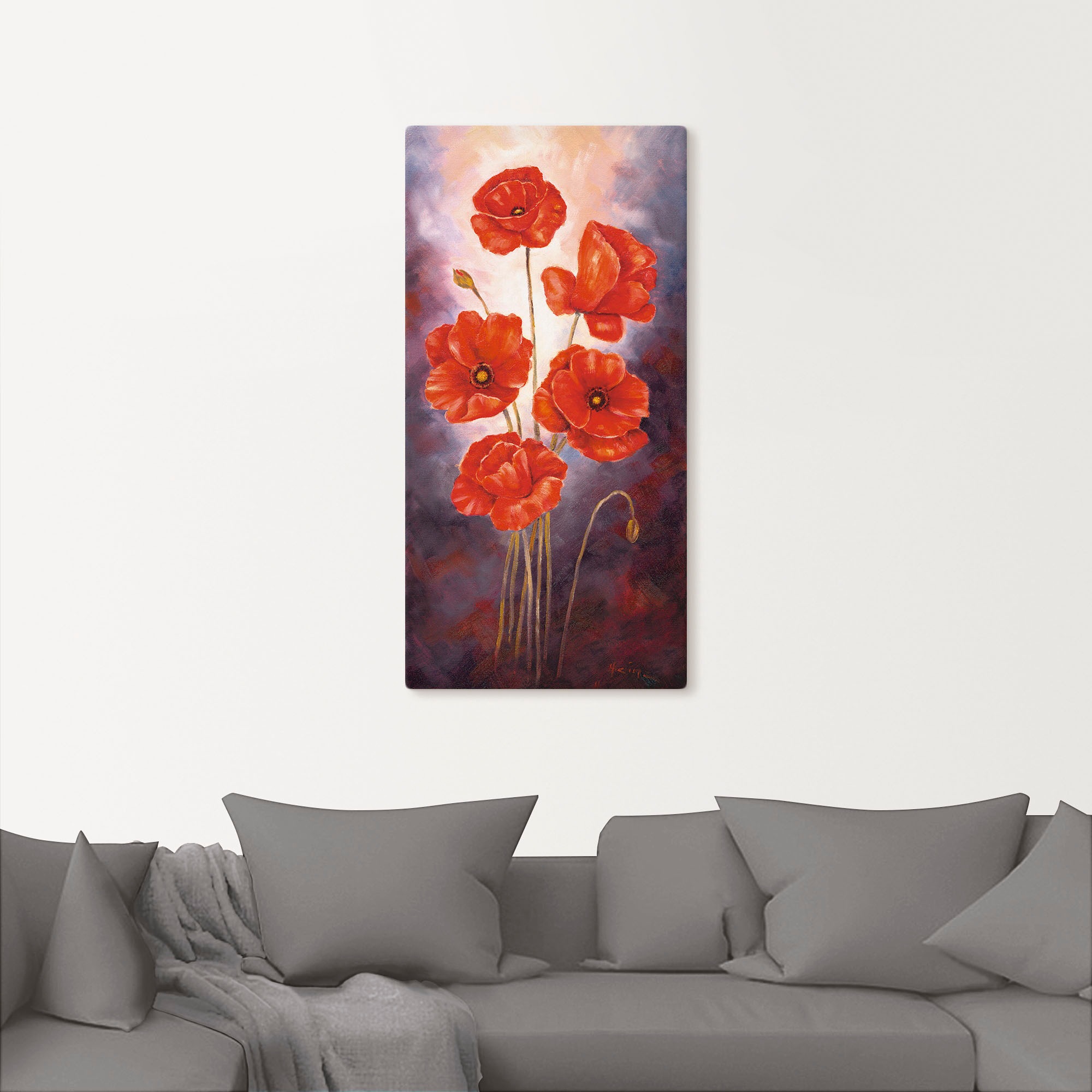 Artland Wandbild »Mohn V«, Blumen, (1 St.), als Leinwandbild, Poster in verschied. Grössen