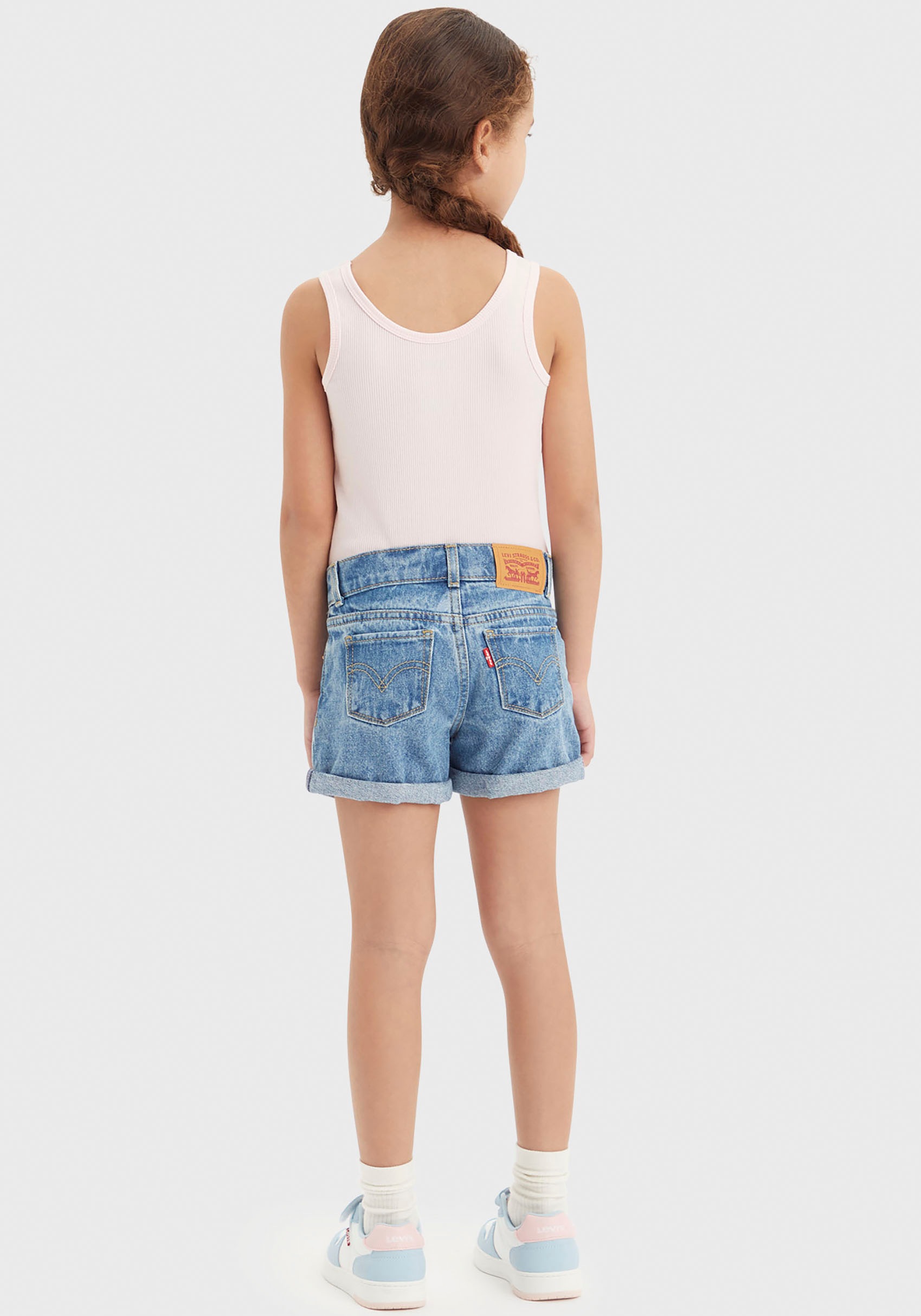 Levi's® Kids Jeansshorts »LVG MINI MOM SHORT W/ ROLL CUF«, for GIRLS