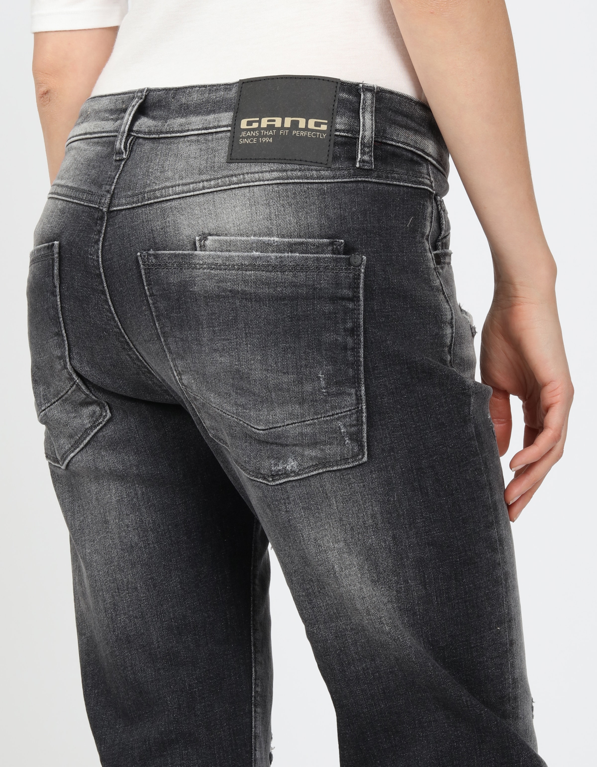 GANG Boyfriend-Jeans »94NADIA«, 5-Pocket Style mit Reissverschluss und Knopf