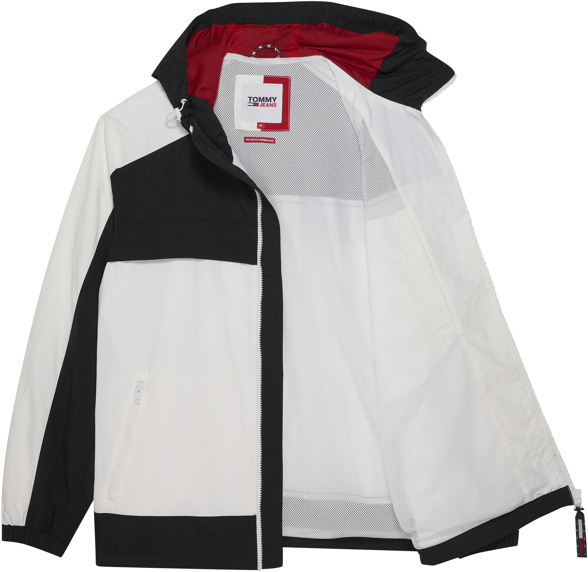 Tommy Jeans Windbreaker »TJM CLBK CHICAGO WINDBREAKER«, mit Kapuze, im colorblocking Design