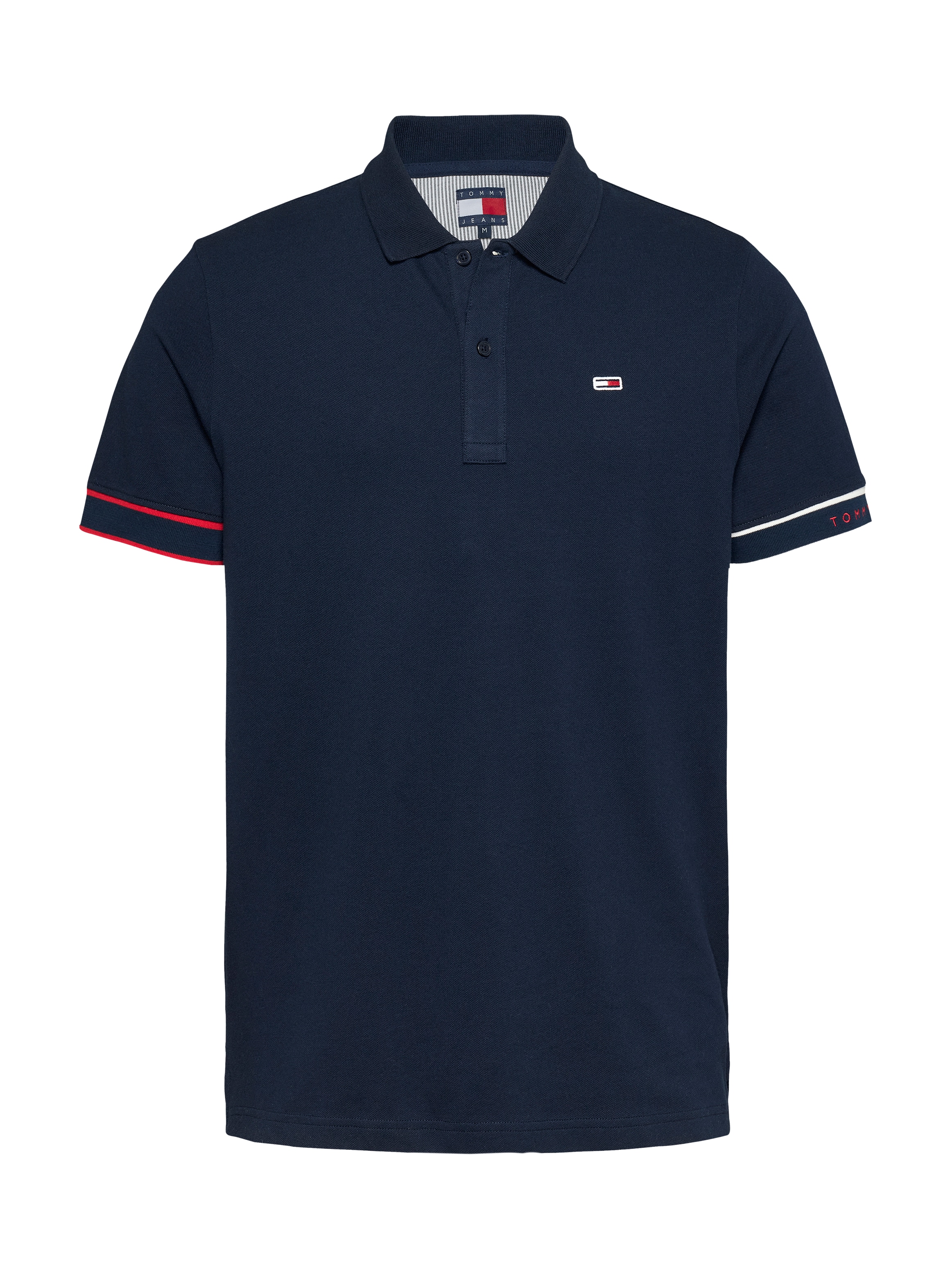 Tommy Jeans Plus Poloshirt »TJM SLIM FLAG CUFF POLO EXT«, Grosse Grössen