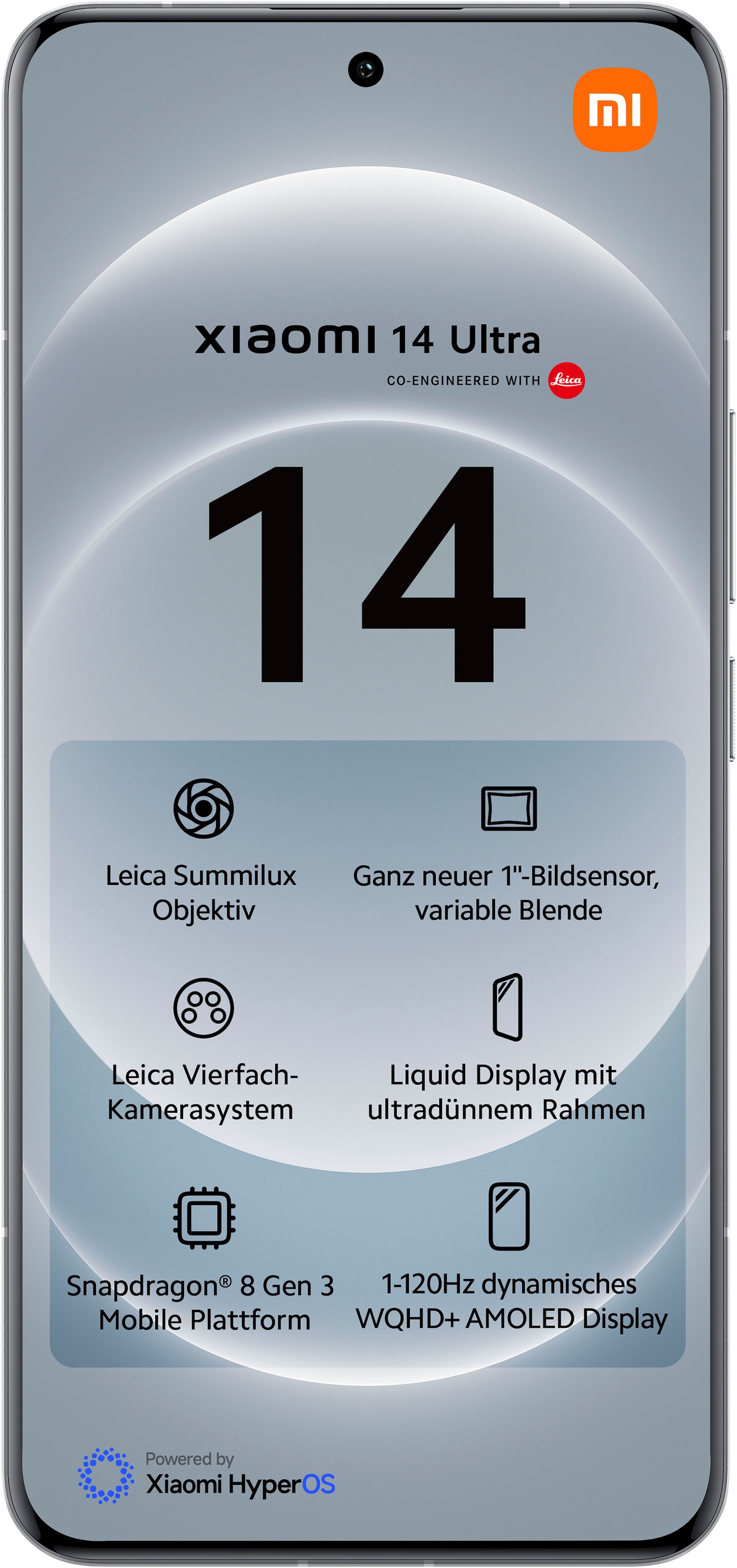 Xiaomi Smartphone »14 Ultra 16+512GB«, weiss
