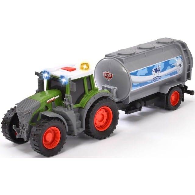 ❤ Dickie Toys Spielzeug-Traktor »Fendt mit Milch-Anhänger«, mit