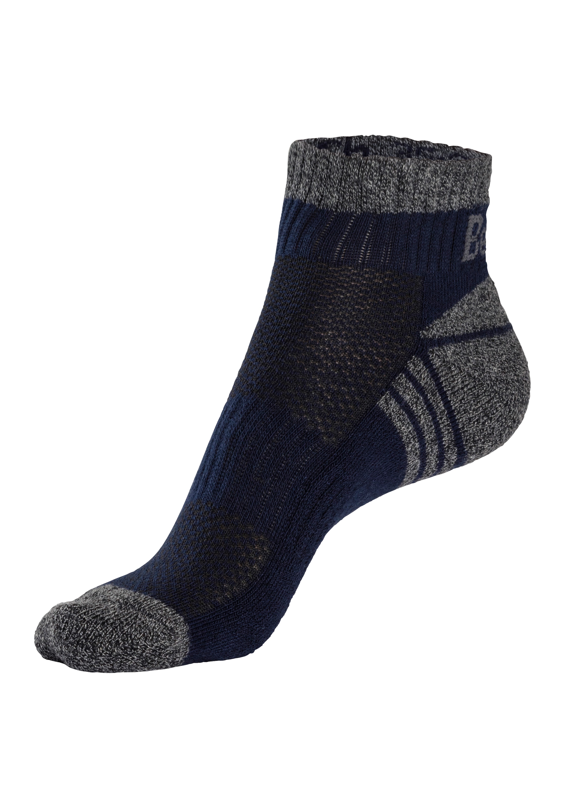 Bench. Kurzsocken, (Packung, 3 Paar), mit Mittelfussgummi und Pikee