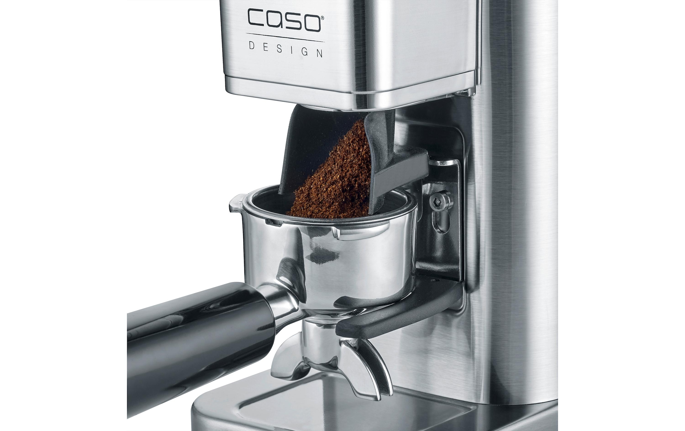 Caso Kaffeemühle »Barista Chef Inox Silber«, 150 W, Kegelmahlwerk, 250 g Bohnenbehälter