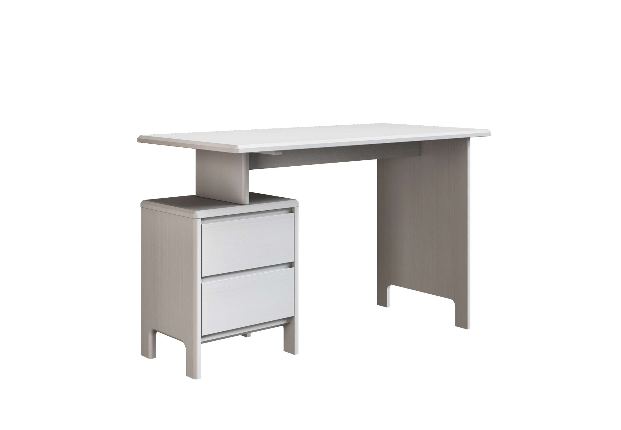Home affaire Schreibtisch »Luven, Computertisch,«, zertifiziertes Massivholz, mit 2 Schubkästen, Breite 120-140 cm