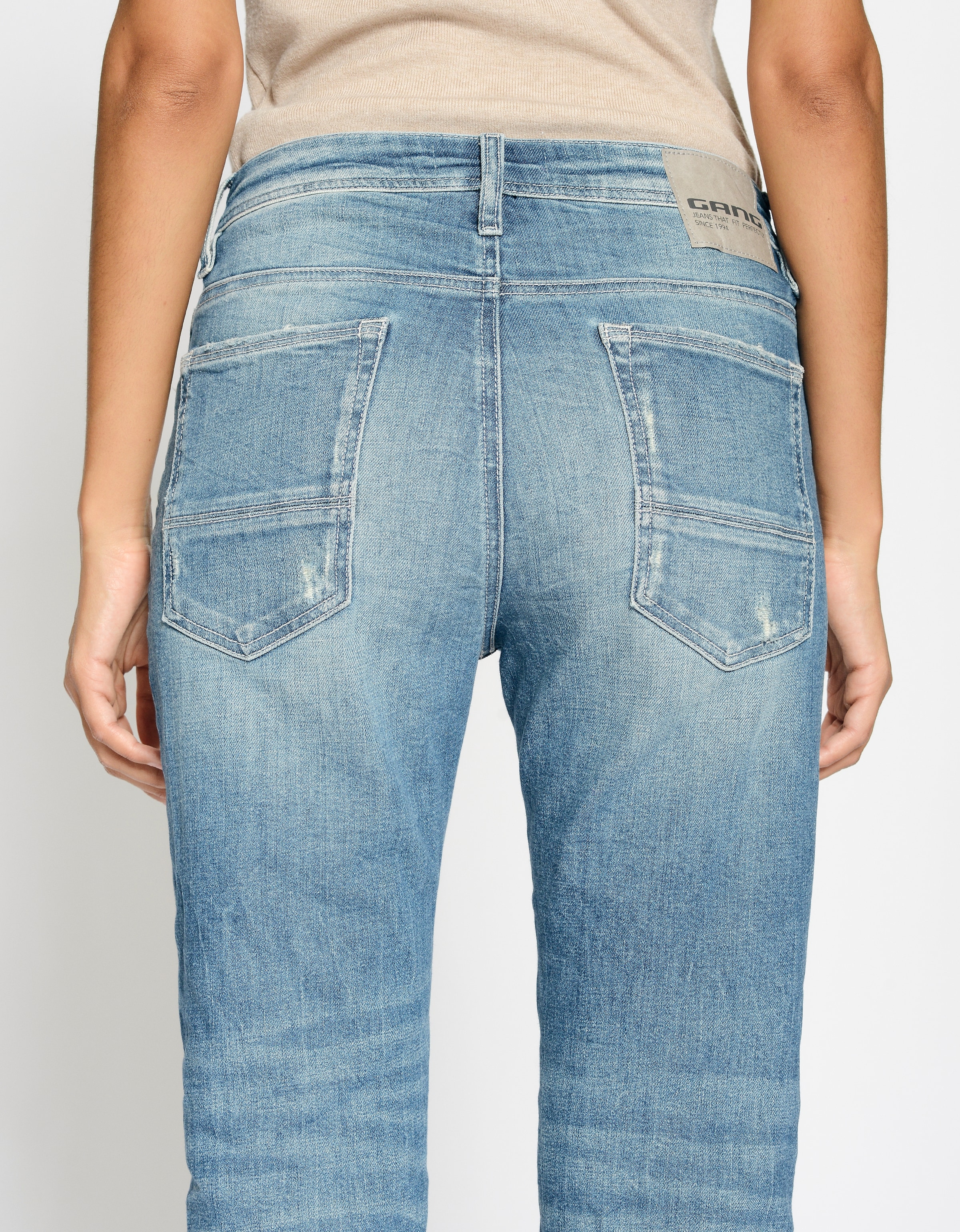 GANG Boyfriend-Jeans »94NICA CROPPED«, mit geraden und verkürzten Beinverlauf