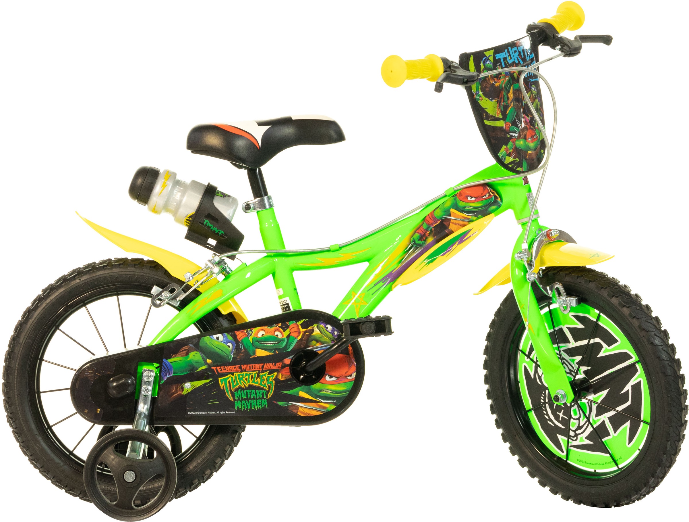 Dino Bikes Kinderfahrrad "Turtles 14" Kinderfahrrad 3-6 Jahre" 1 Gang ohne Schaltung