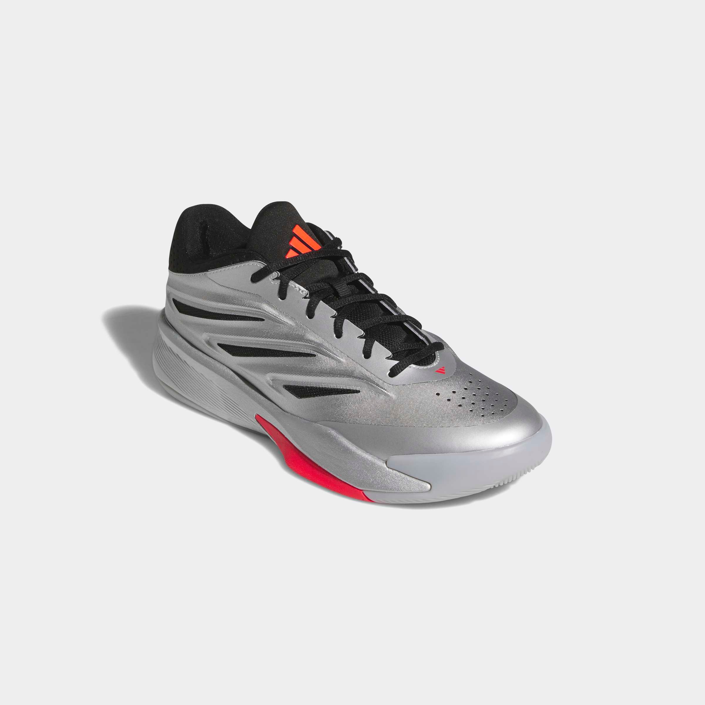 Adidas Performance, Unisex, adidas Performance Basketballschuh »CRAZY ENERGY«, silber metallic, core schwarz, lucid rot, 44,5, Turnschuh mit 