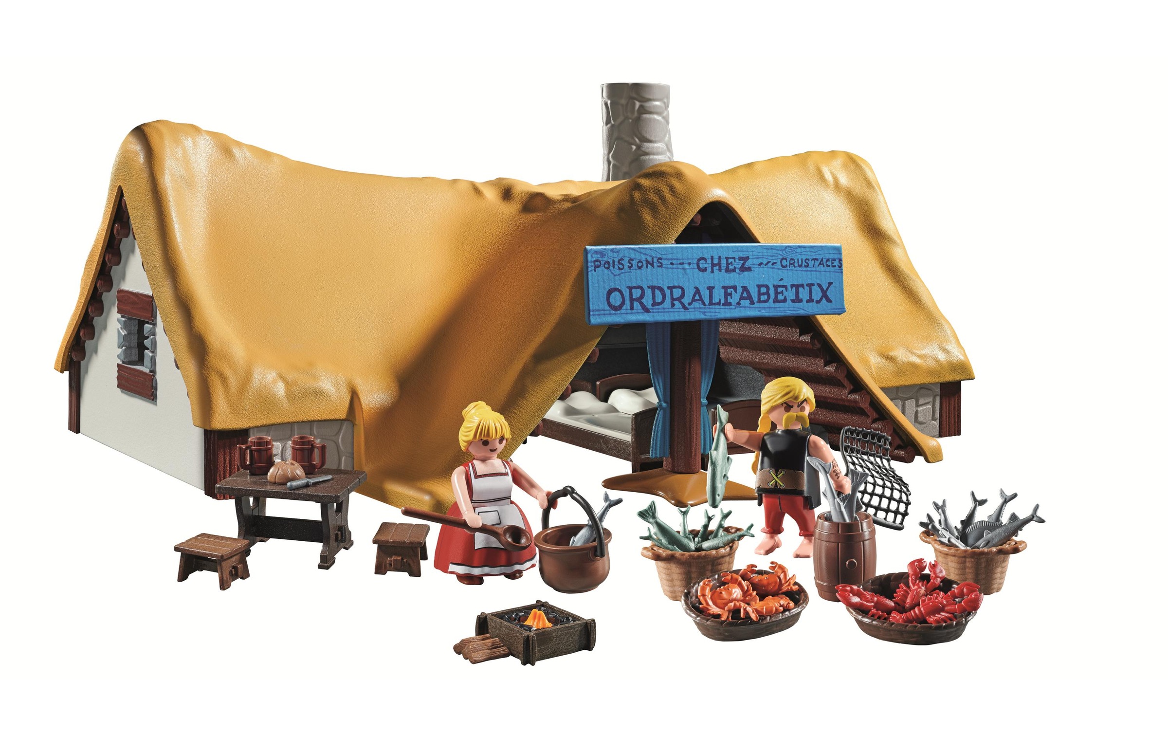 Playmobil® Spielbausteine »Asterix Hütte des Verleihnix 71266«, (73 St.)