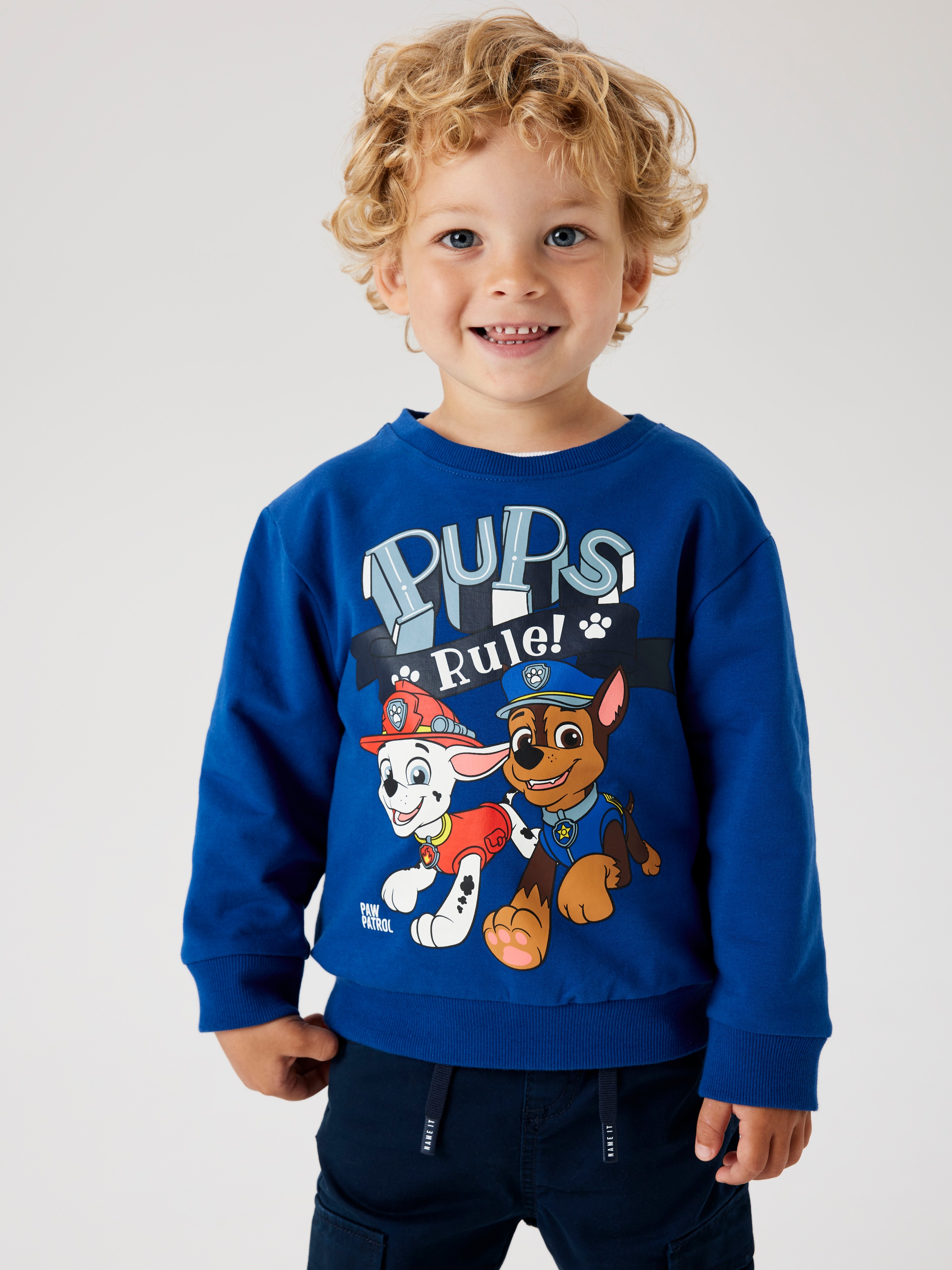 Name It Sweatshirt »NMMDAY für Jungen mit verspieltem Print und bequemem Sitz«, regular fit, Jersey, Rundhals, Rippbündchen