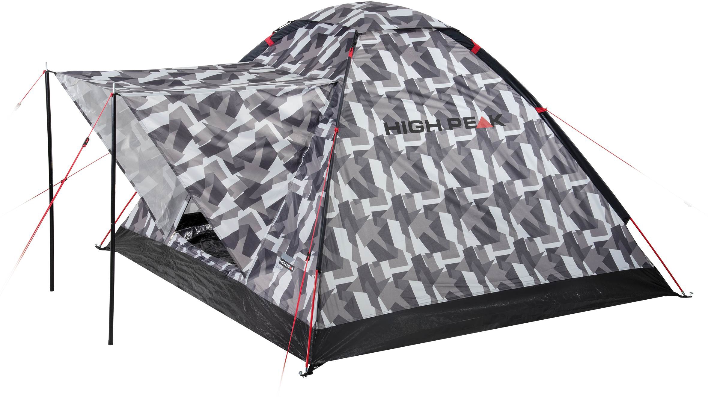 High Peak, Kuppelzelt »Zelt Beaver 3« 3 Personen mit Transporttasche, camouflage, B/H/L: 180cm x 120cm x 200cm, Kuppelzelt