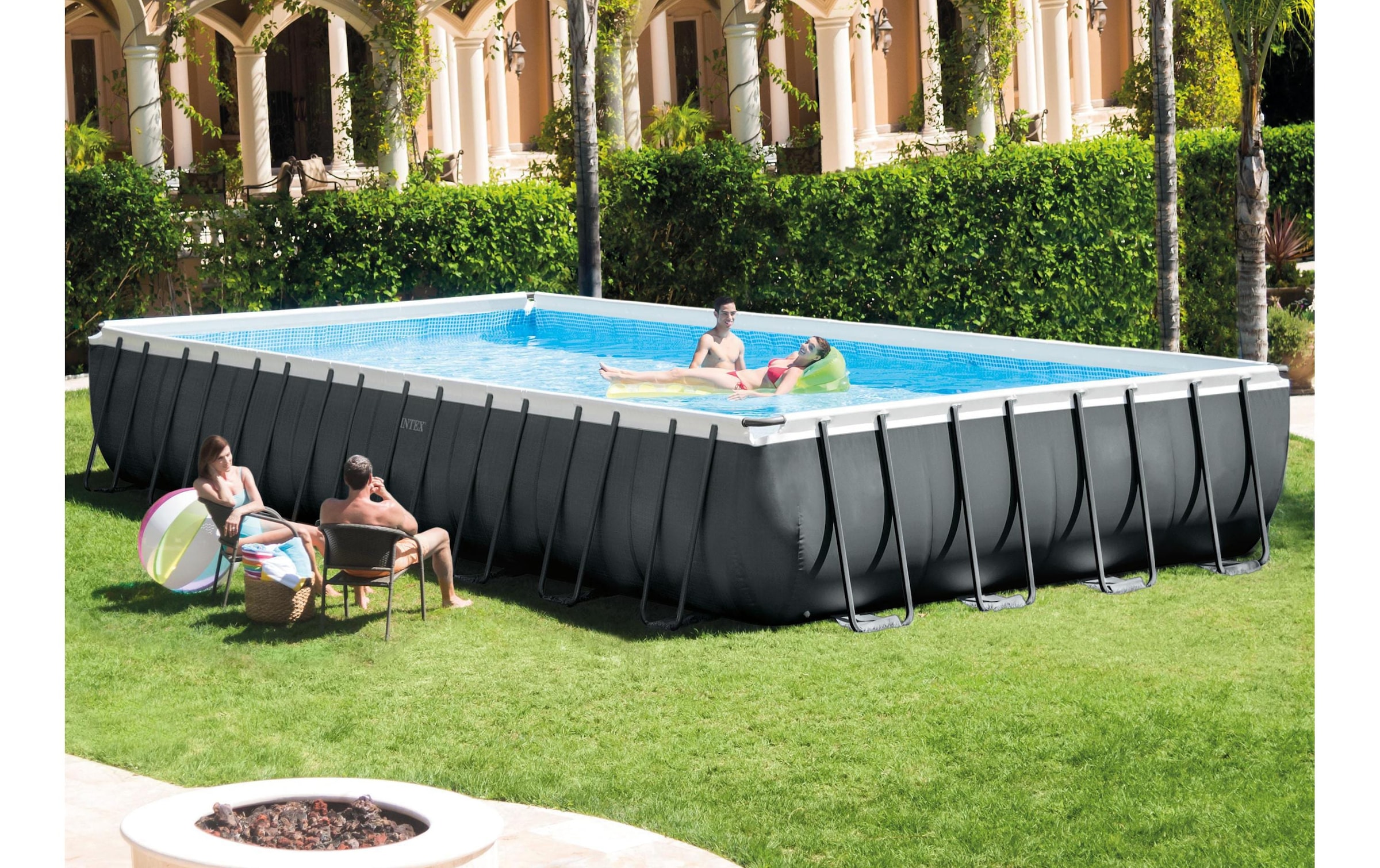 Intex Framepool »Intex Frame Pool Ultra Quadra XTR 975 x 488 x 132 cm«, (Set)