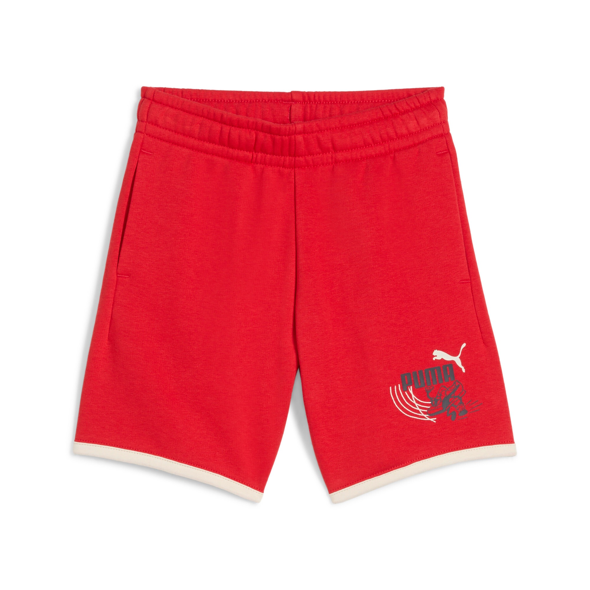 PUMA Trainingsshorts »LITTLE RUNNERS SHORTS TR PS« sportlicher Stil, für Kinder, aus Baumwollmischung, regular fit