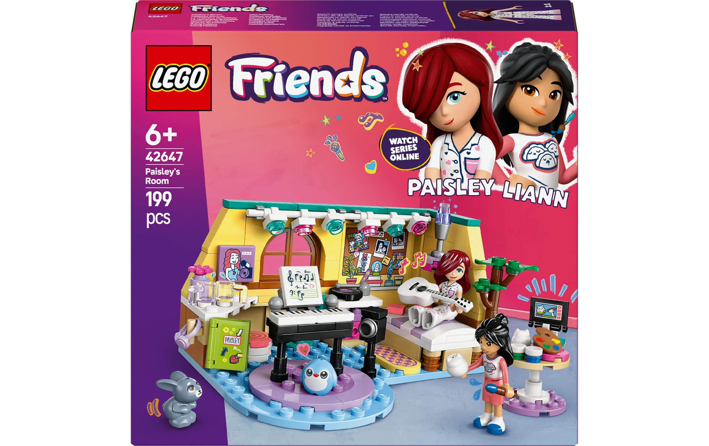 LEGO® Spielbausteine »Friends Paisleys Zimmer 42647«, (199 St.)