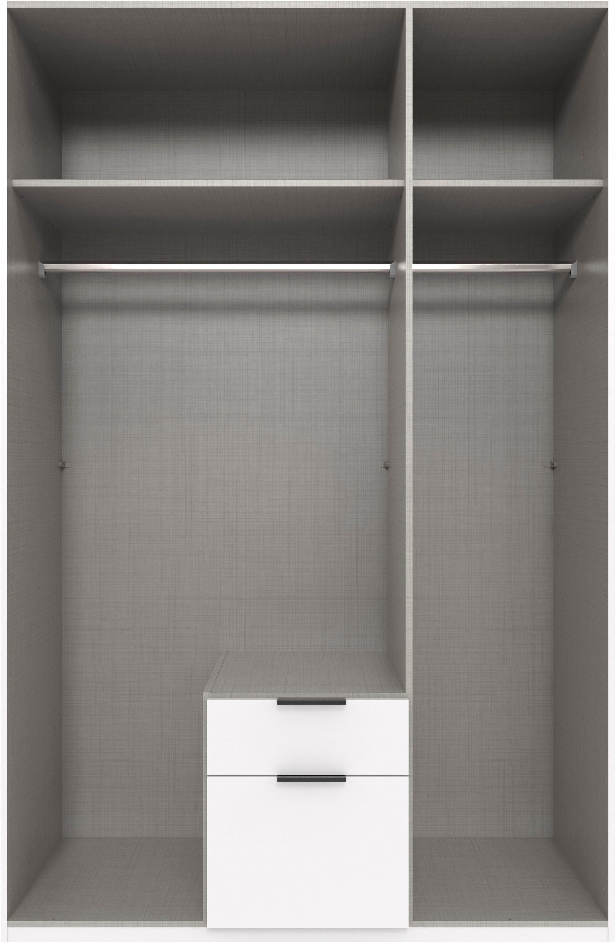 Wimex Kleiderschrank »Mugano, in vielen Breiten, 208 oder 236cm hoch, Made in Germany«, (mit langen oder kurzen Griffen aus Metall), wahlweise mit oder ohne Spiegel, mit Schubladen