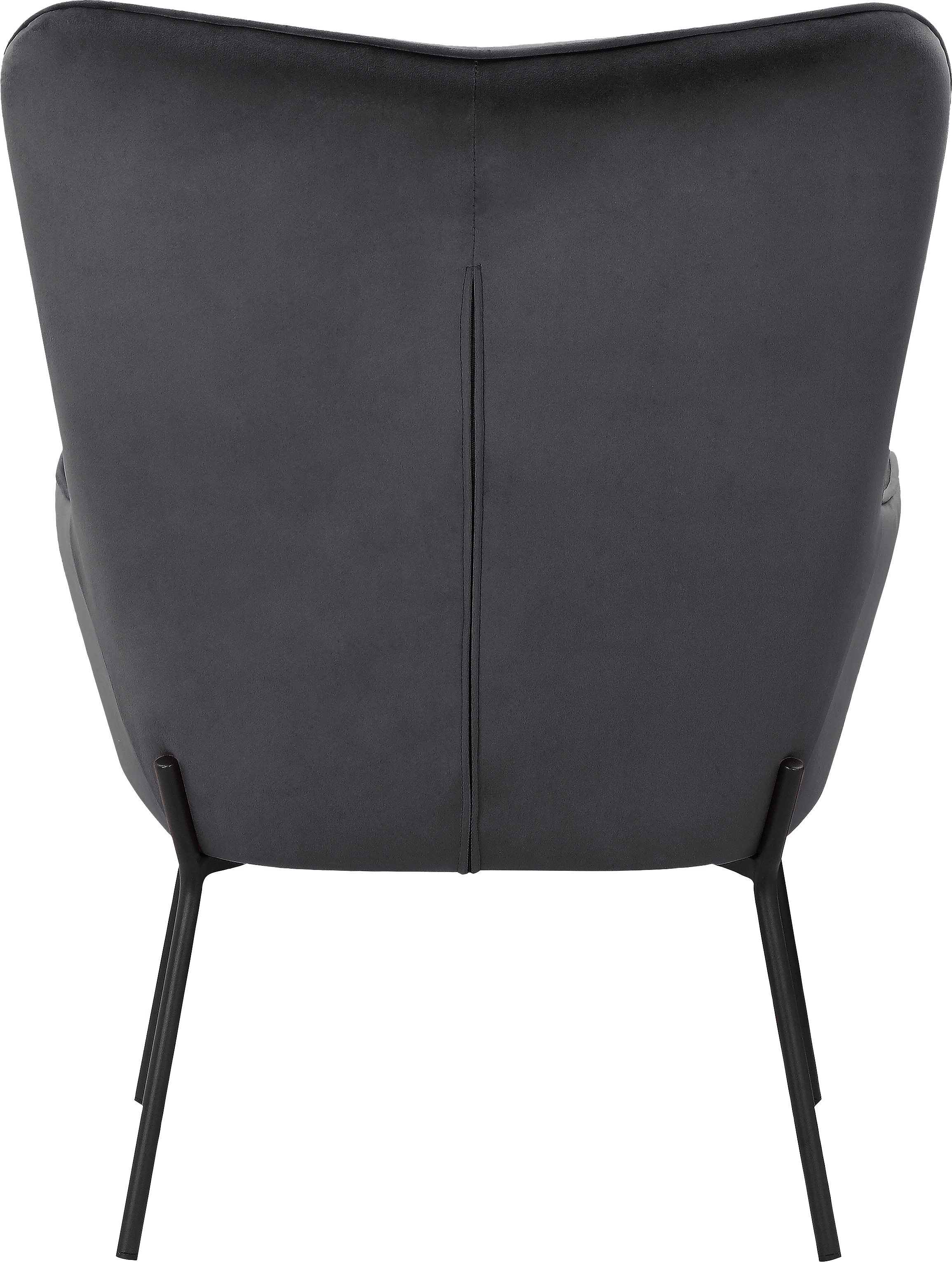 GOODproduct Loungesessel »Luukas, Ohrensessel mit Metallbeinen,«, (1 St.), Stoff recyceltes Polyester, Sitz und Rücken gepolstert, Sitzhöhe 46 cm