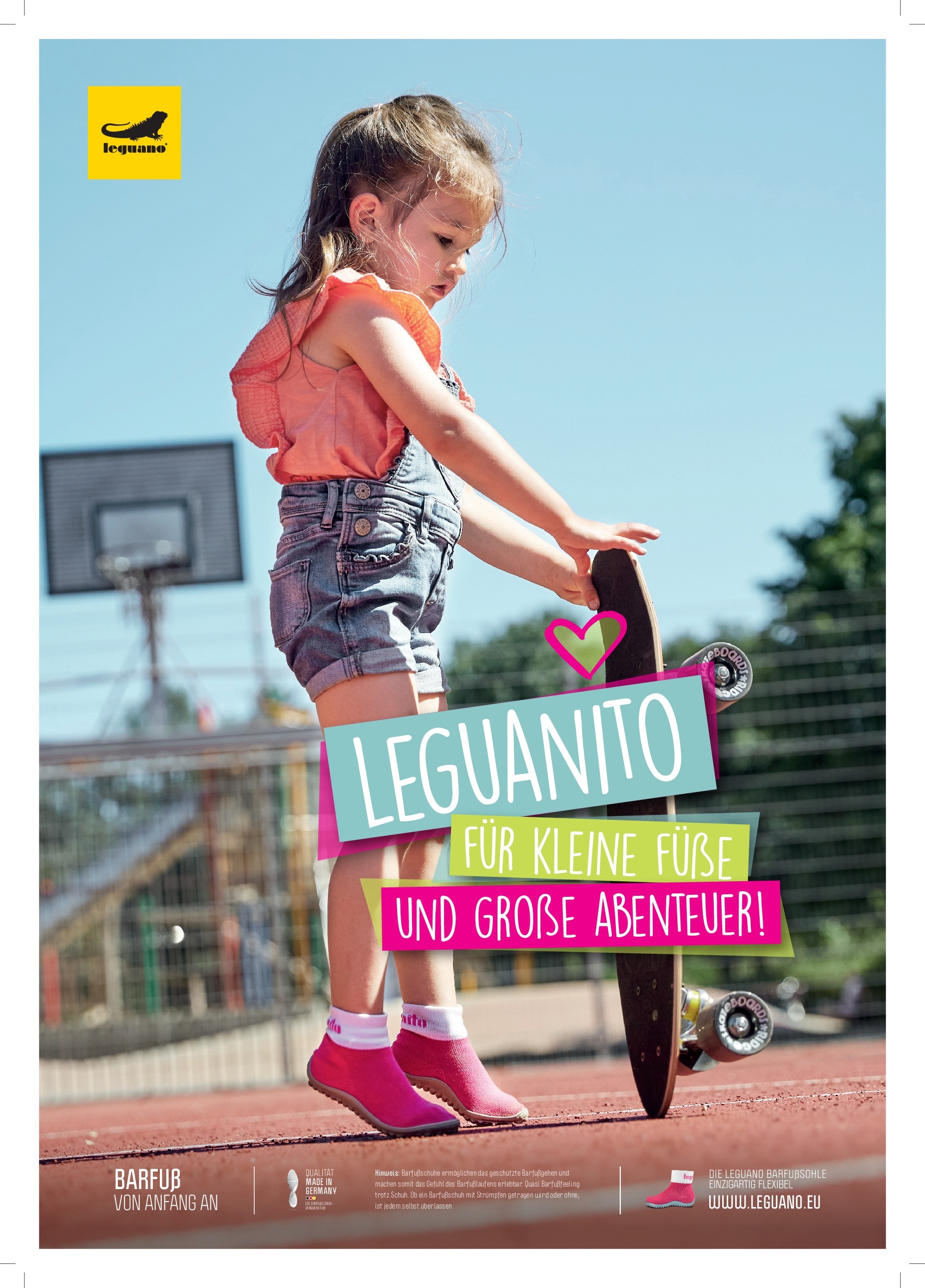 Leguano Barfussschuh »LEGUANITO«, Schlupschuh, Freizeitschuh, Hausschuh fördert optimal den Laufprozess