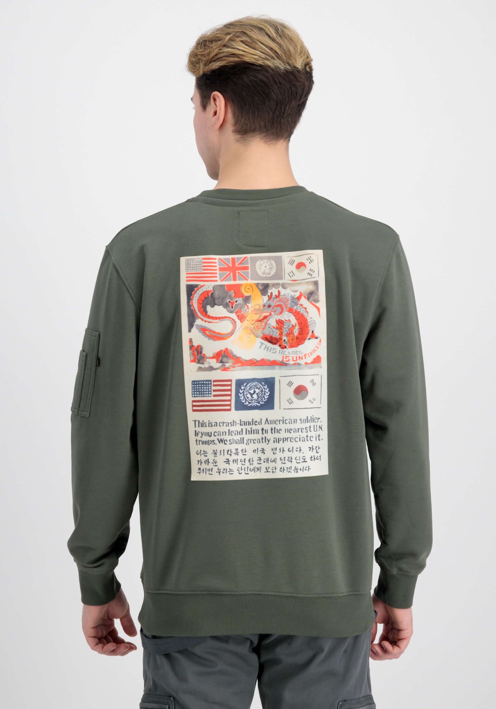 Alpha Industries Sweater »Alpha Industries Men - Sweatshirts USN Blood Chit Sweater«