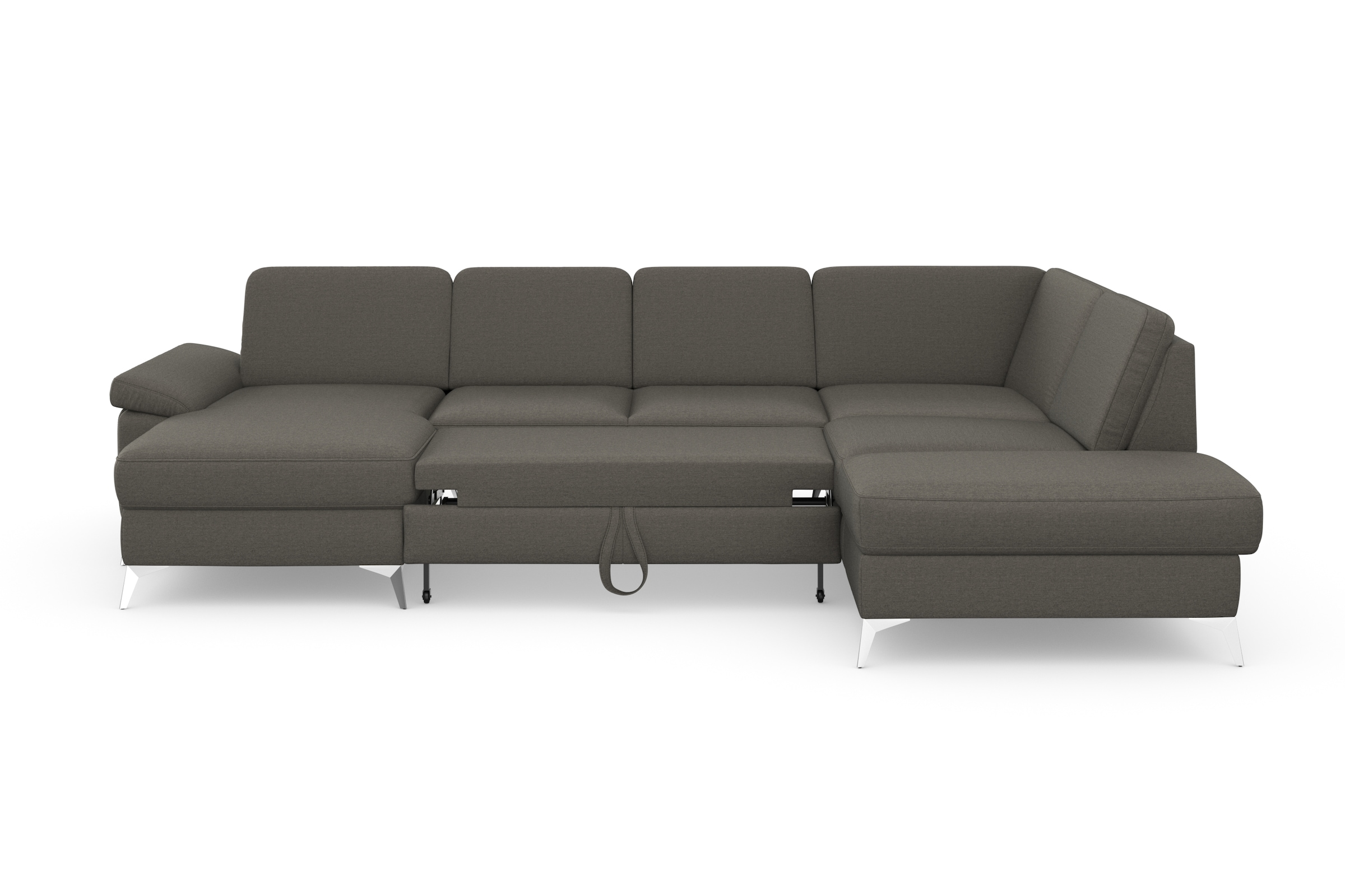 sit&more Wohnlandschaft »Padua U-Form«, inklusive Sitztiefenverstellung, Armteilfunktion und Federkern