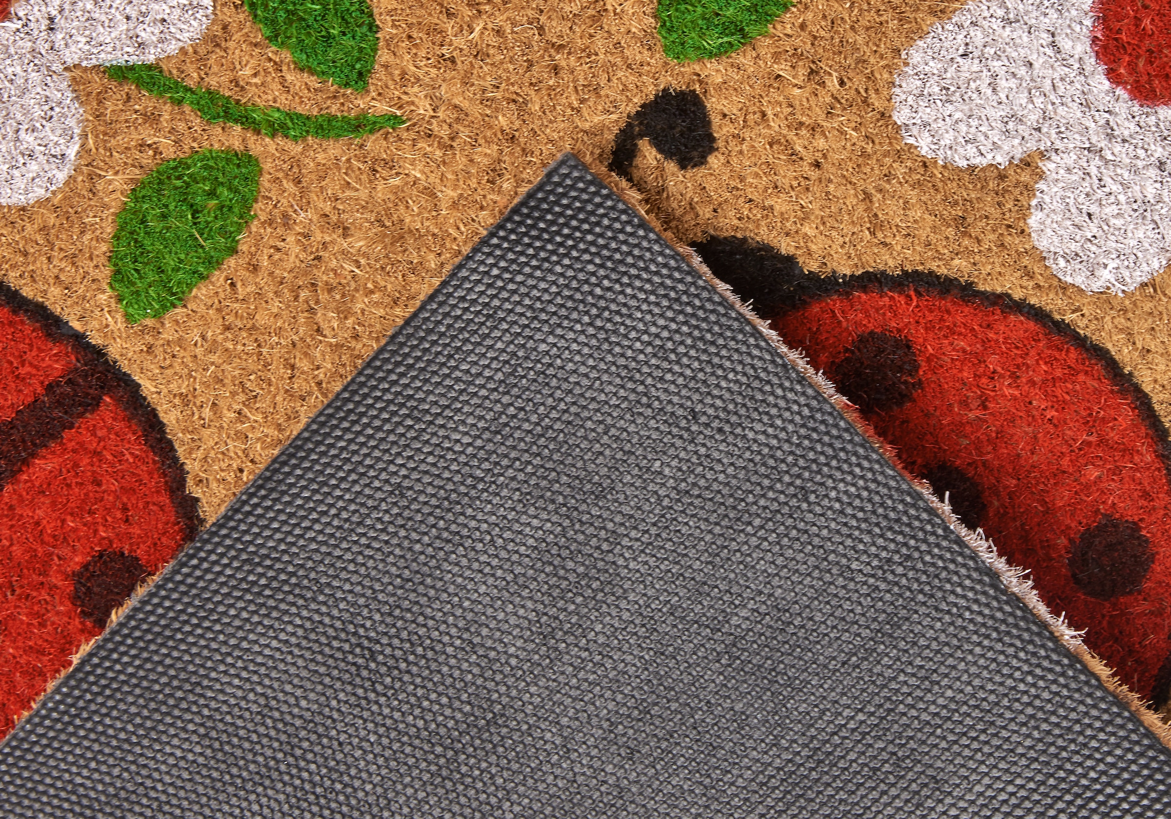 HANSE Home Fussmatte »Lady Beetle, Türmatte«, rechteckig, 15 mm Höhe, Kokos, Schmutzfangmatte, Outdoor, Rutschfest, Innen, Kokosmatte, Flur