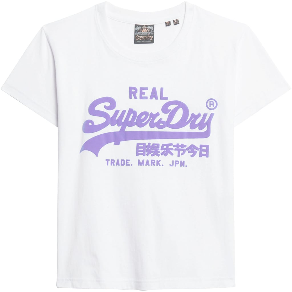 Superdry Kurzarmshirt »NEON VL GRAPHIC FITTED TEE«