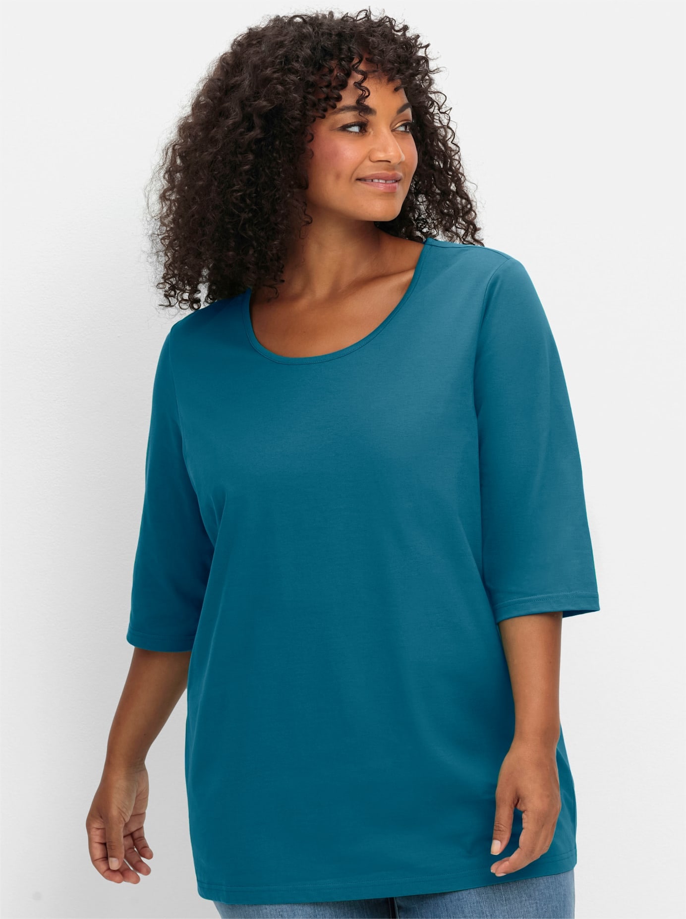 Sheego 3/4-Arm-Shirt »3/4-Arm-Shirt« 1 Stk.