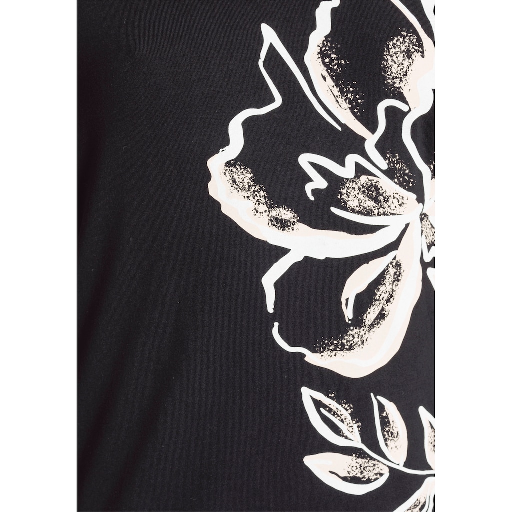 Boysen's Print-Shirt, mit grossem Floraldruck - - NEUE KOLLEKTION