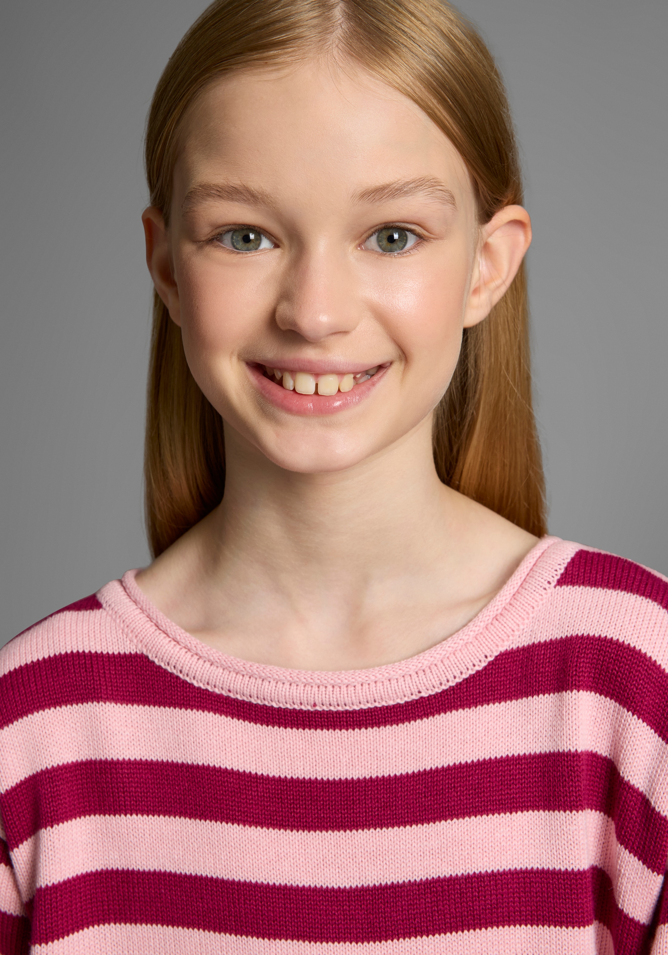 KIDSWORLD Streifenpullover »Ringelpullover«, Ringelpullover mit Rollsaum