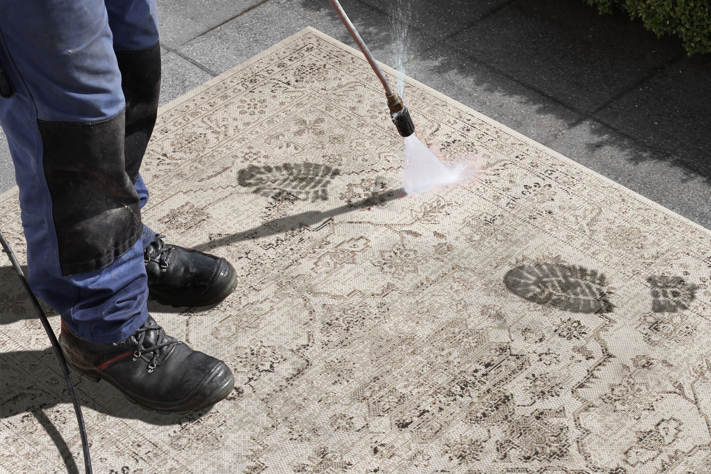 NORTHRUGS Teppich »Navarino«, rechteckig, 8 mm Höhe, In-& Outdoor, Teppich, Vintage, Orientalisch, Balkon, Wohnzimmer