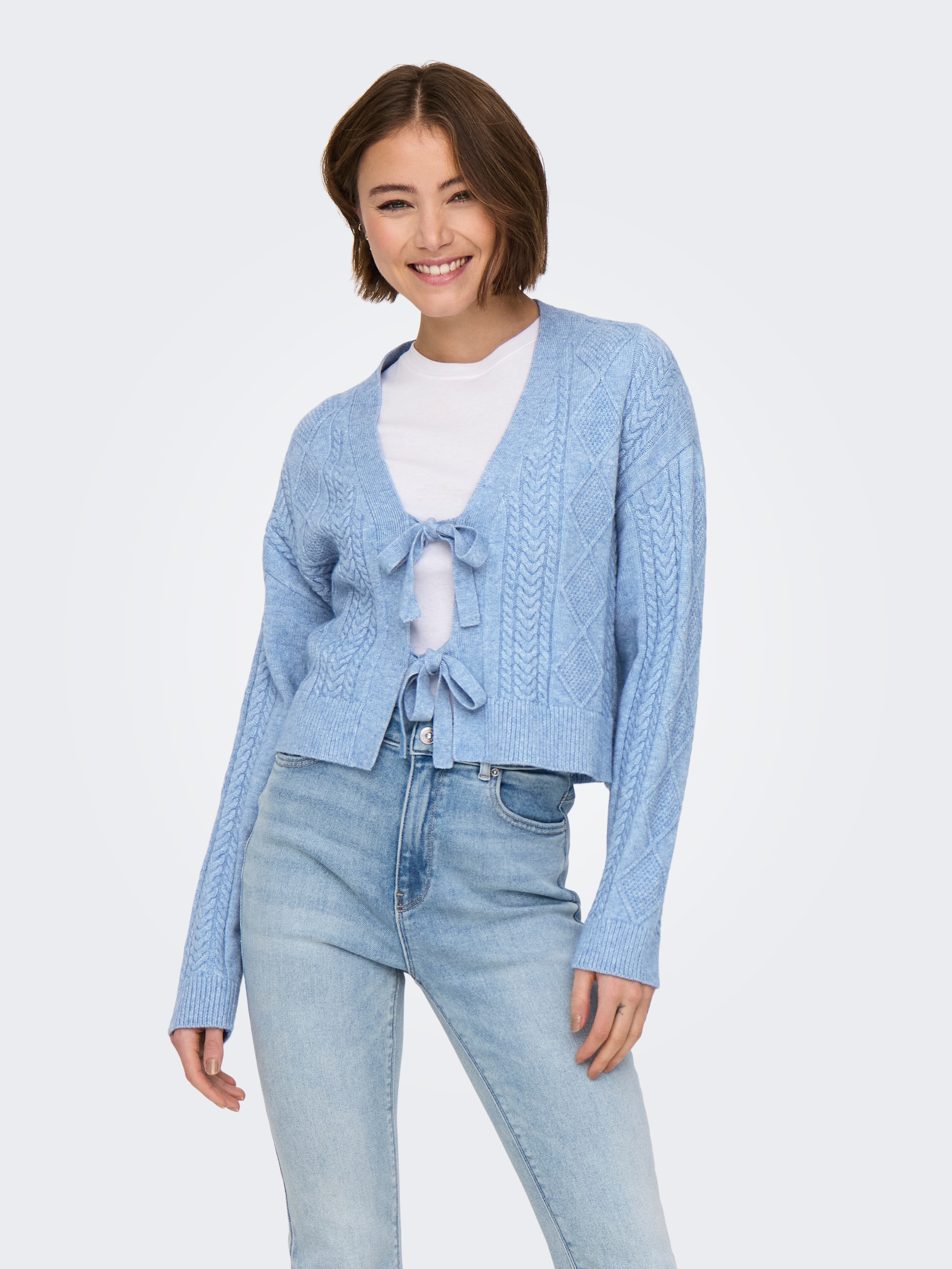 ONLY Strickjacke »ONLFIA LS STRING CARDIGAN KNT NCA«
