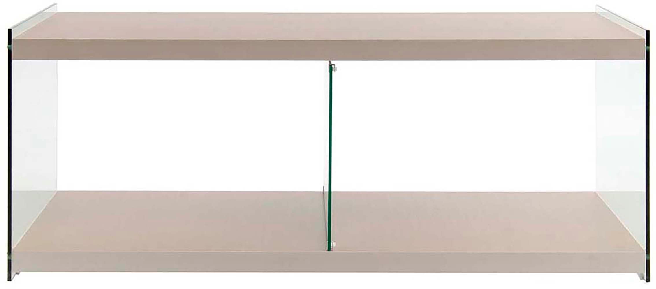 Kayoom TV-Schrank »TV-Tisch Elementary, eckige Form, viel Ablagefläche«, (1 St.), TV-Tisch, gehärtetes Glas, pflegeleicht